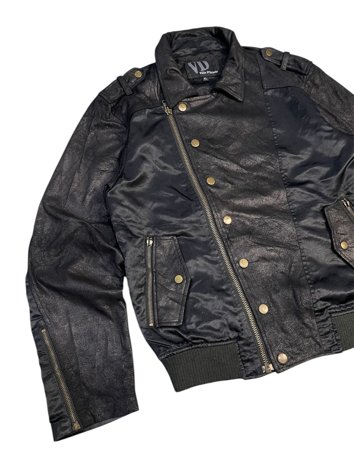 Japanese Brand Vila D’Este Military Moto Bomber inspired IsseyMiyakeJacket Size US XL / EU 56 / 4 - 4 Thumbnail