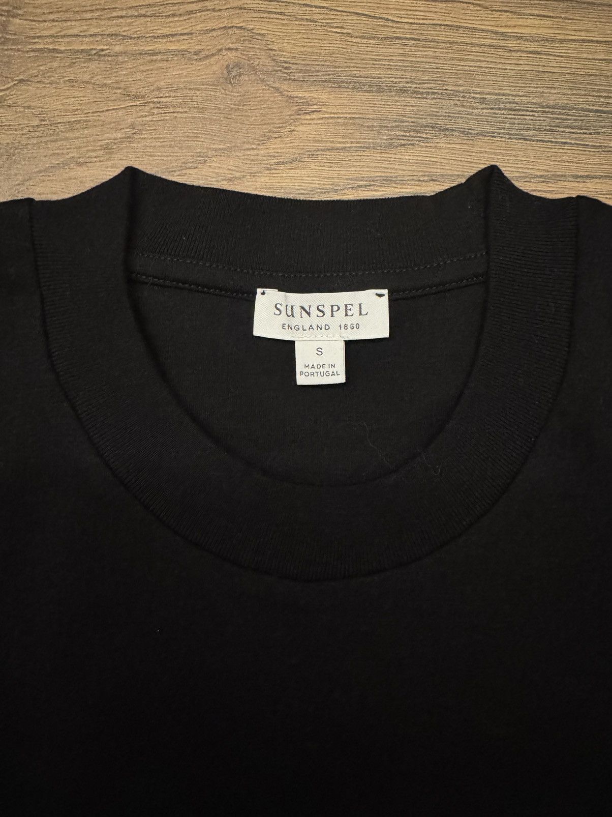 Sunspel Sunspel Heavyweight Black T-Shirt - S Size US S / EU 44-46 / 1 - 2 Thumbnail