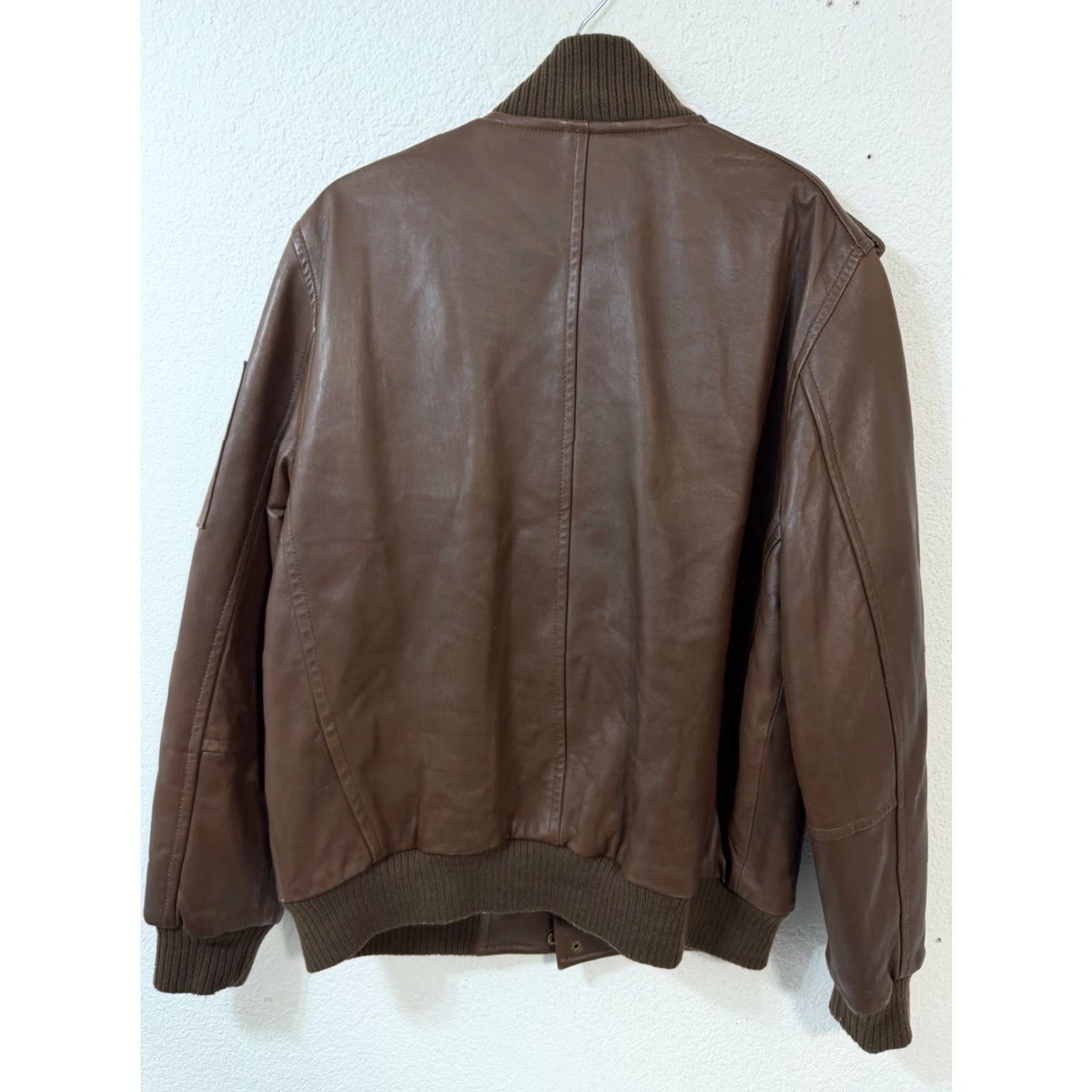 Rocawear Rocawear Leather Bomber Jacket Mens XL Brown Zip Quilted Lined Coat Size US XL / EU 56 / 4 - 6 Thumbnail
