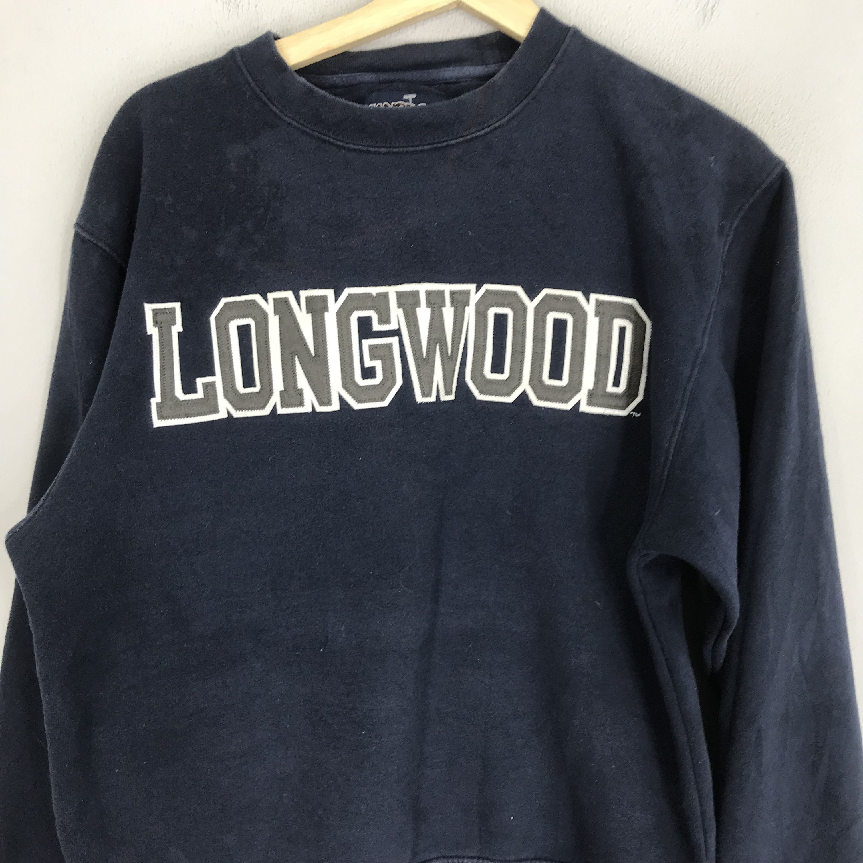 Vintage Vintage 90's Longwood Blue Sweatshirt Small - 381 Size US S / EU 44-46 / 1 - 7 Thumbnail