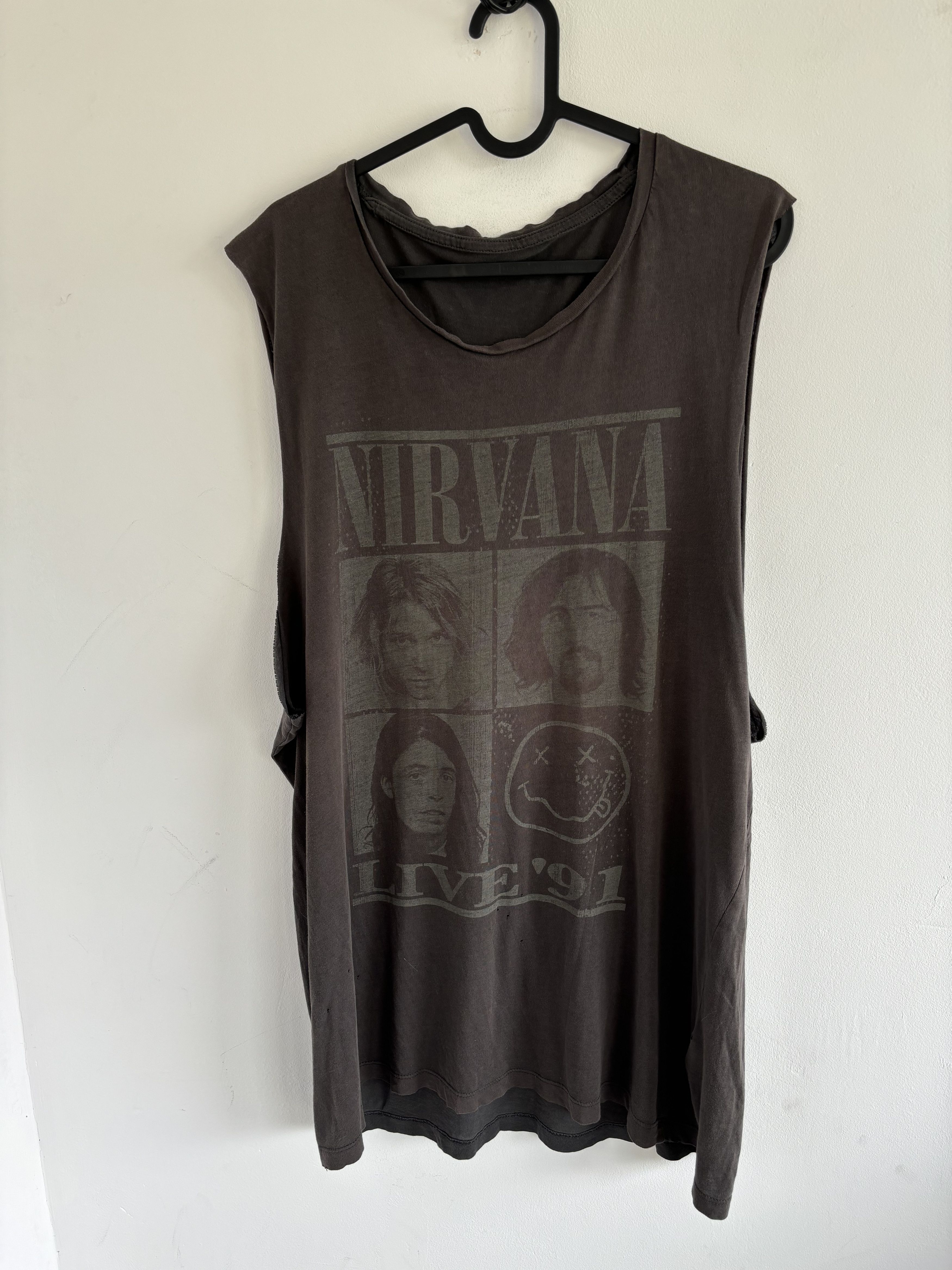 Nirvana Nirvana Faced Live 1991 Trashed Tank Top Size US XL / EU 56 / 4 - 1 Thumbnail