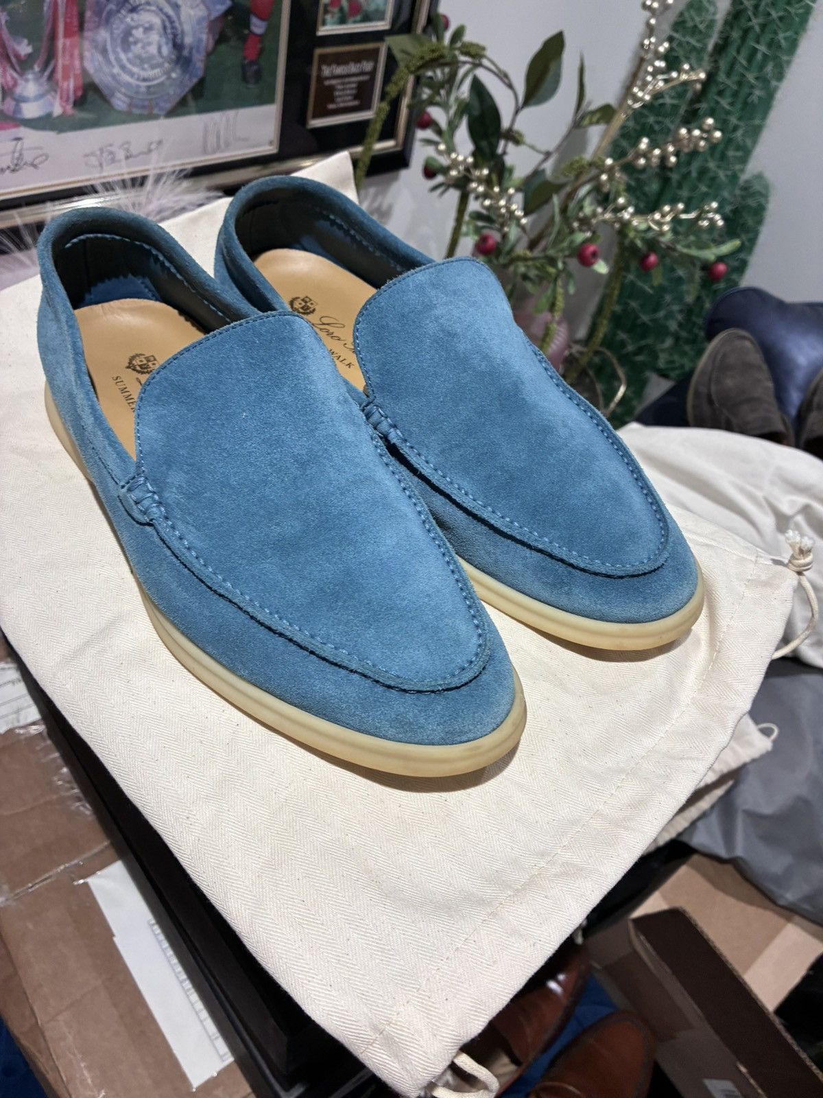 Loro Piana Loro piana light blue summer walk uk 7 eu 41 Size US 8 / EU 41 - 1 Thumbnail