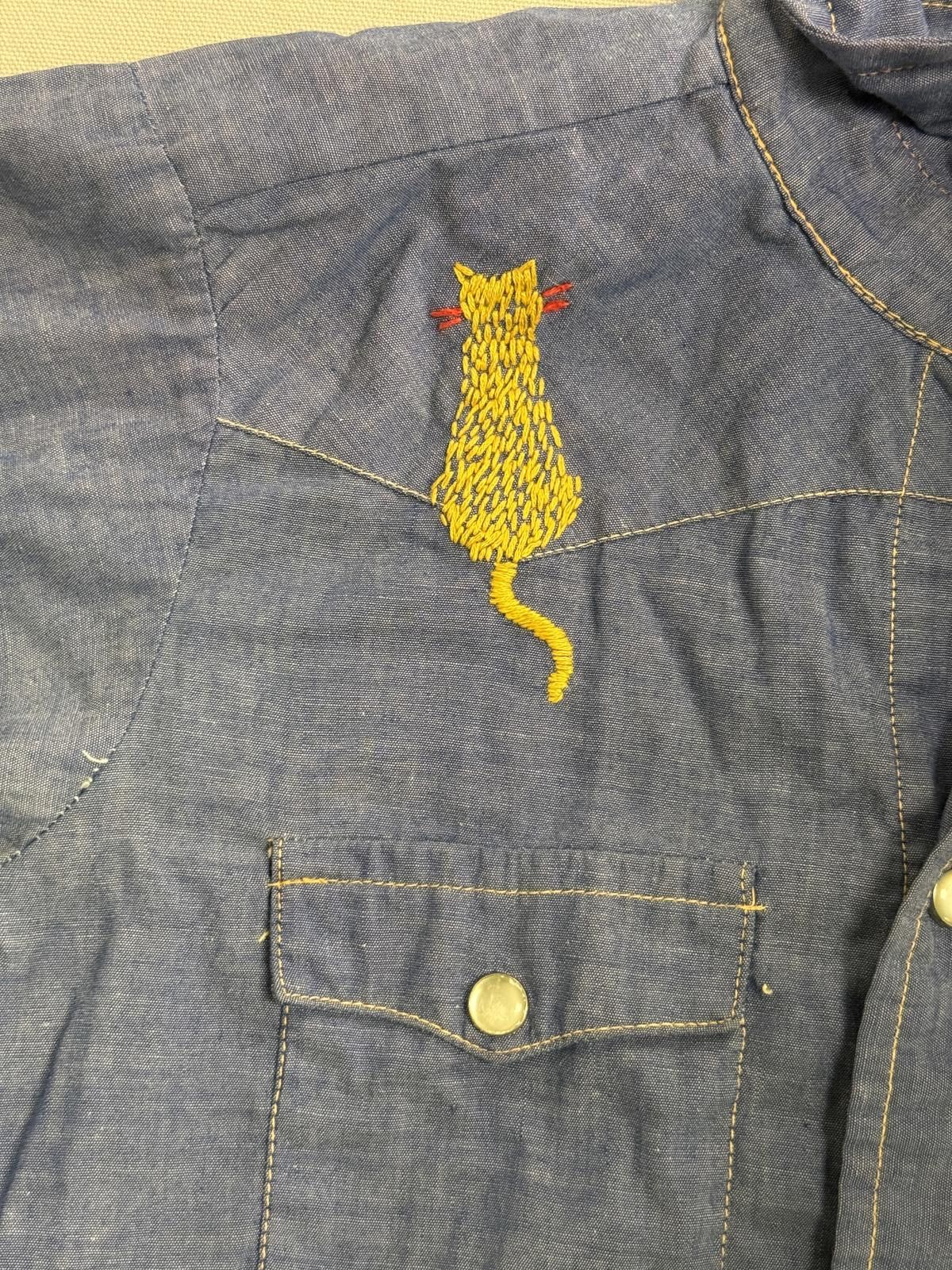 Other Kids Denim Pearl Snap Long Sleeve Medalla Vaquero 10 Years Size US XXS / EU 40 - 4 Thumbnail