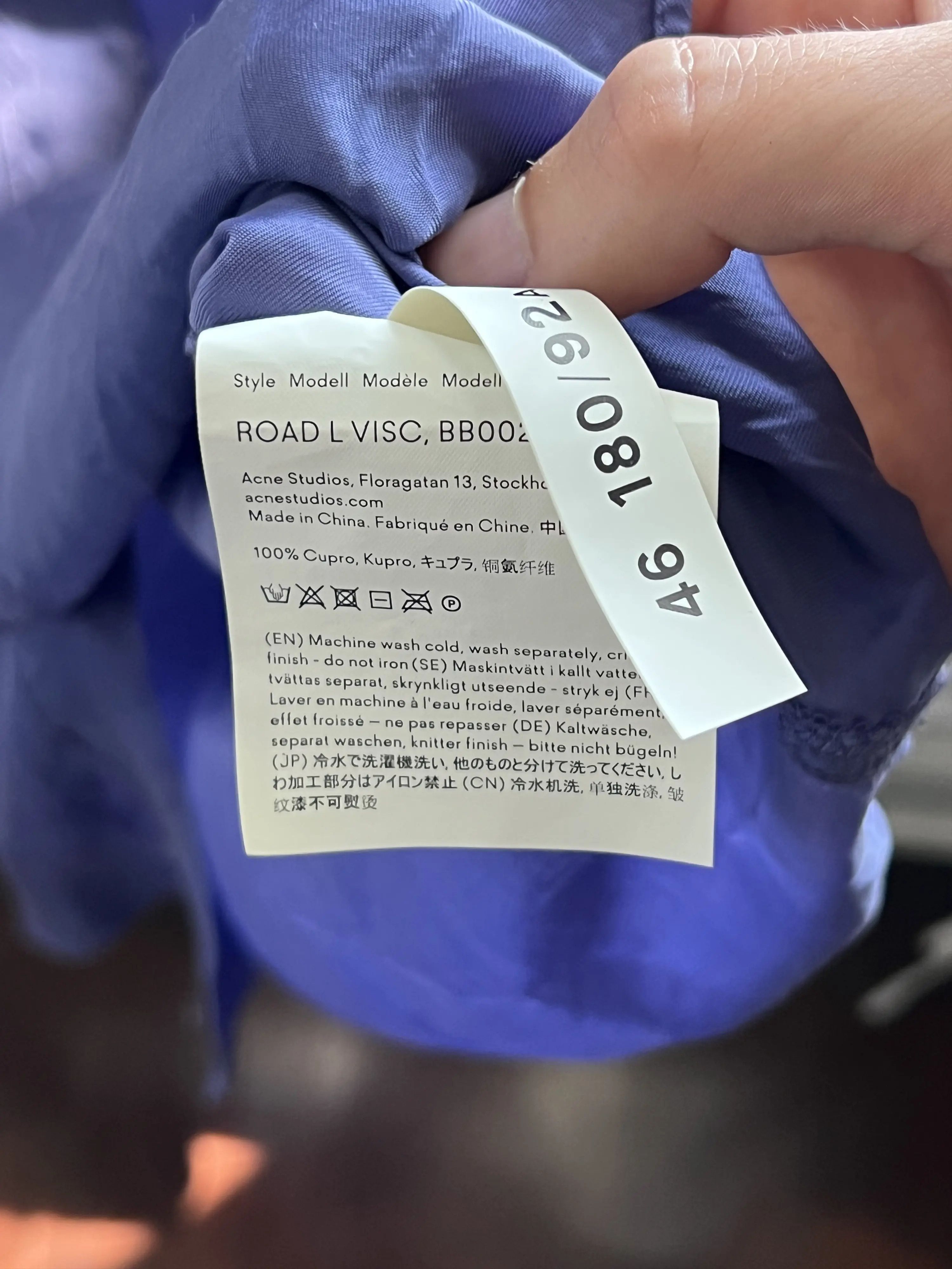 Acne Studios Acne Studios Purple Silk Button-Up Shirt Size US S / EU 44-46 / 1 - 6 Thumbnail