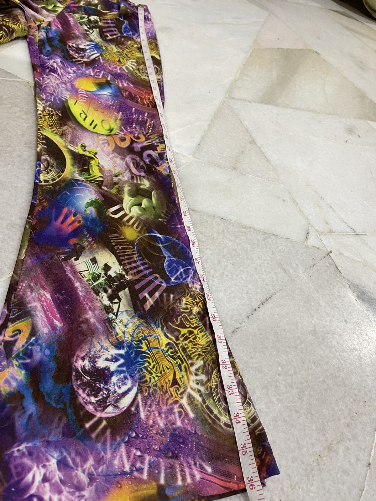 Walter Van Beirendonck 90s W&LT Futur Cyber Flare Pants Size 26" / US 2 / IT 38 - 20 Thumbnail