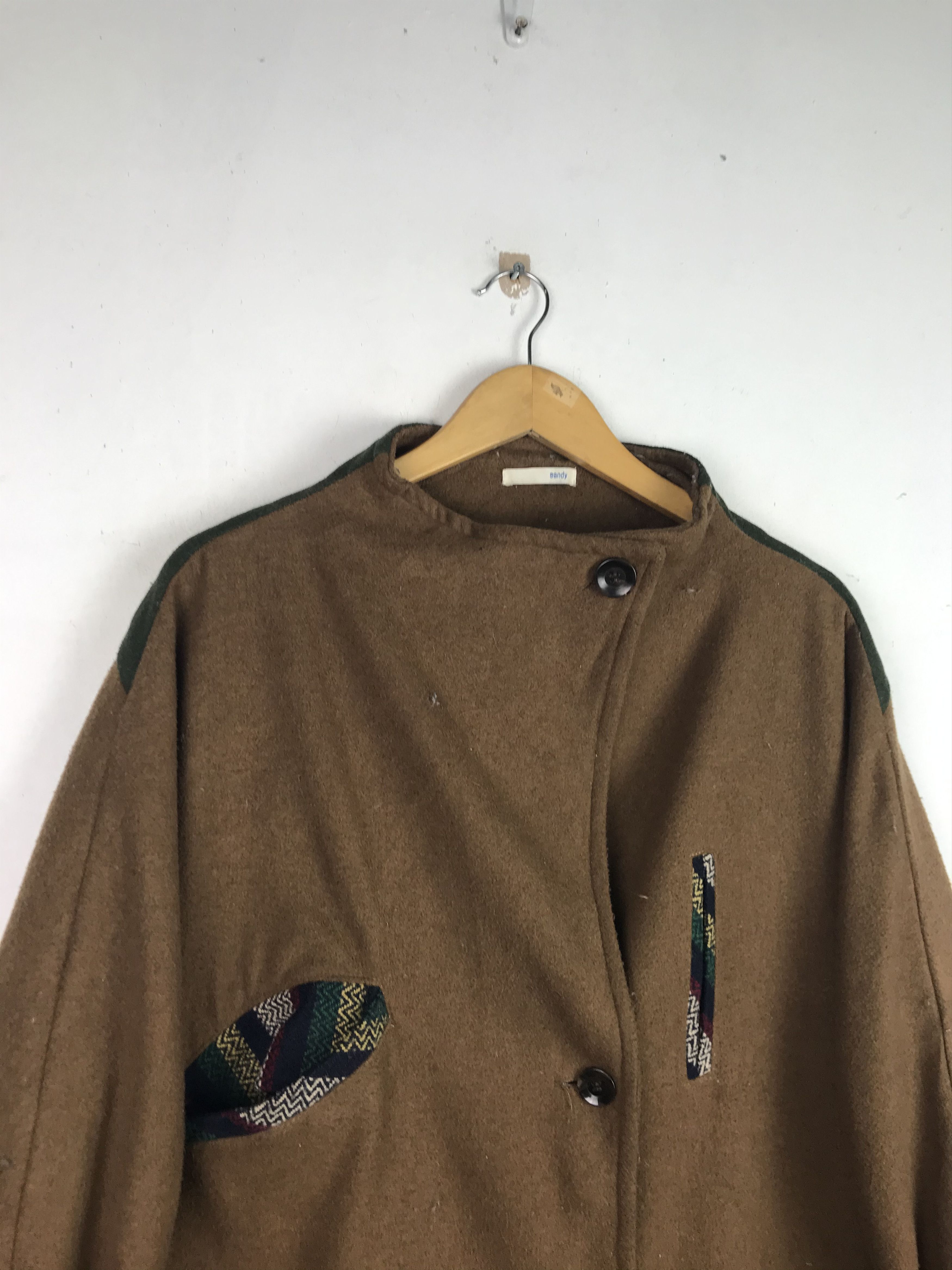Other Vintage Wool Long Jacket Rare Design Size US XL / EU 56 / 4 - 6 Thumbnail