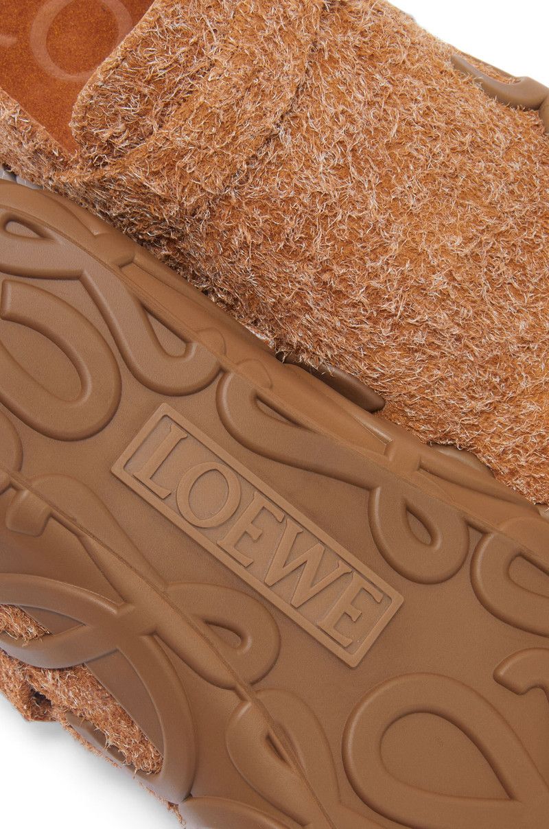 Loewe o1in1g0426 Rise Loafers in Brushed Suede in Tan Size US 8 / IT 38 - 4 Thumbnail