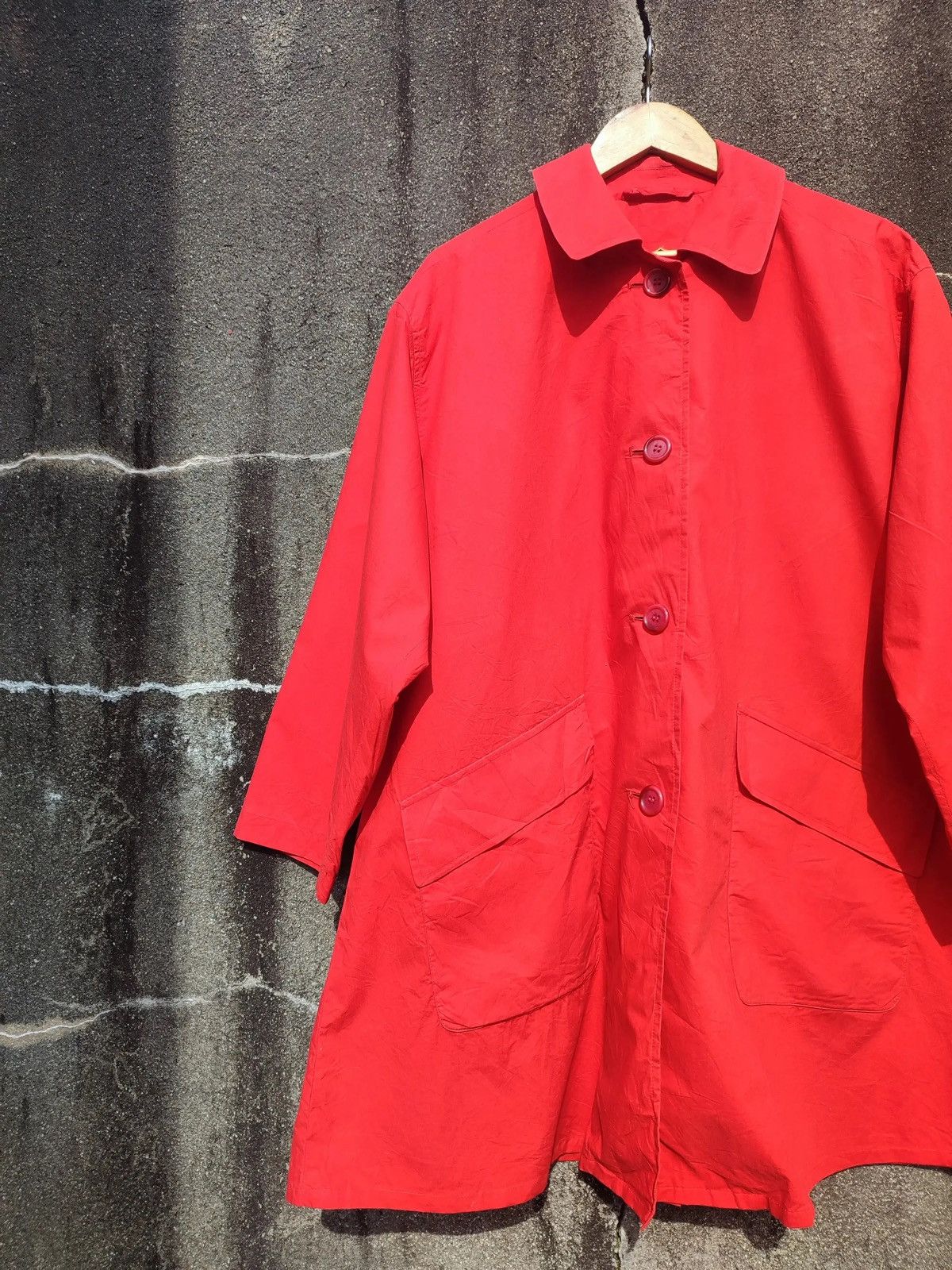 Burberry × Vintage Vintage Burberrys Red Swing Coat – Made in England Size L / US 10 / IT 46 - 4 Thumbnail