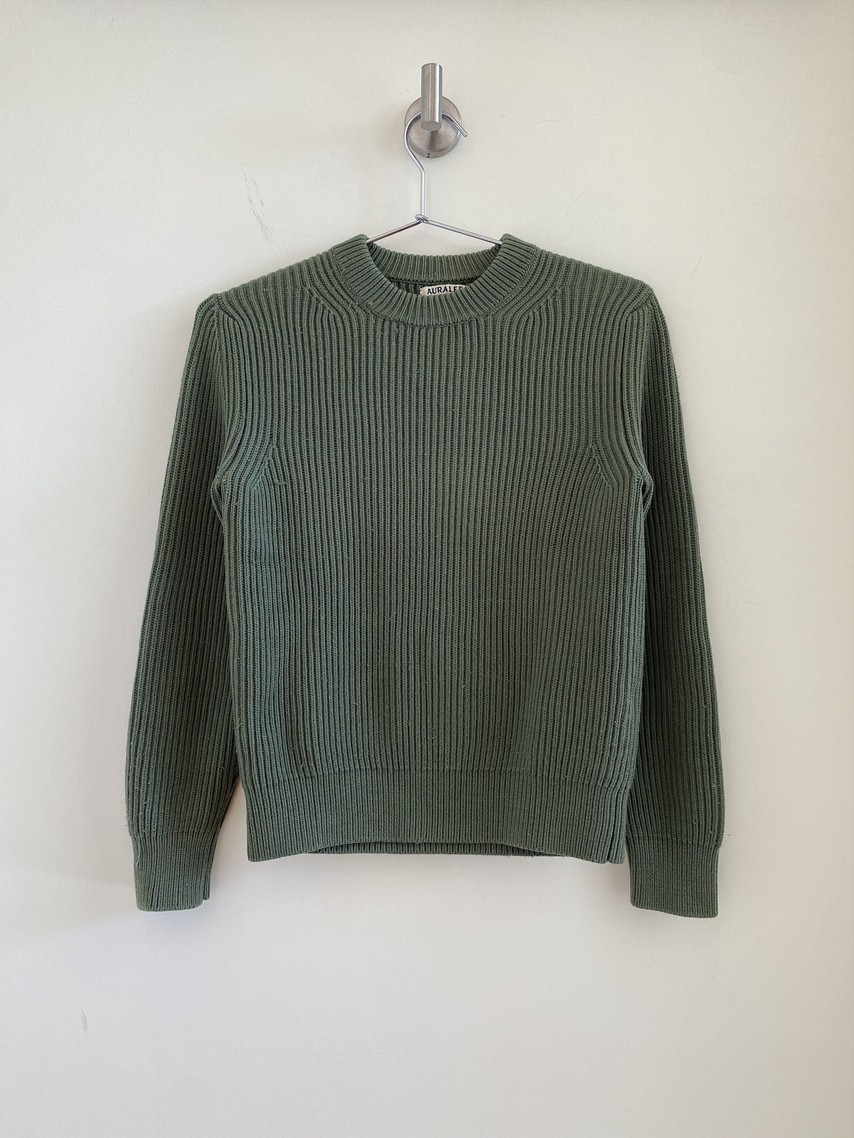 Auralee Auralee Knit Green Sweater Size S / US 4 / IT 40 - 1 Thumbnail