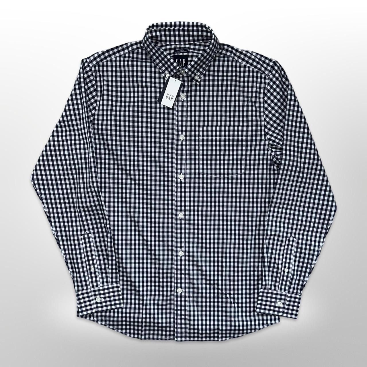 Gap GAP Men’s Navy & White Gingham Long Sleeve Button-Up Shirt Size US S / EU 44-46 / 1 - 1 Thumbnail
