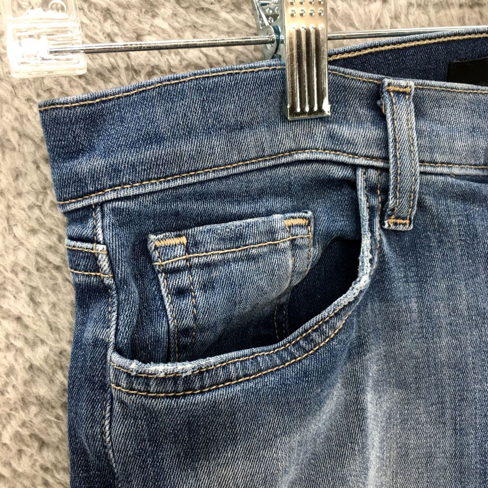 J Brand J Brand Jeans Womens 26 Blue Straight Indigo Wash Denim Mid Rise Zip Pockets Size 26" / US 2 / IT 38 - 3 Thumbnail