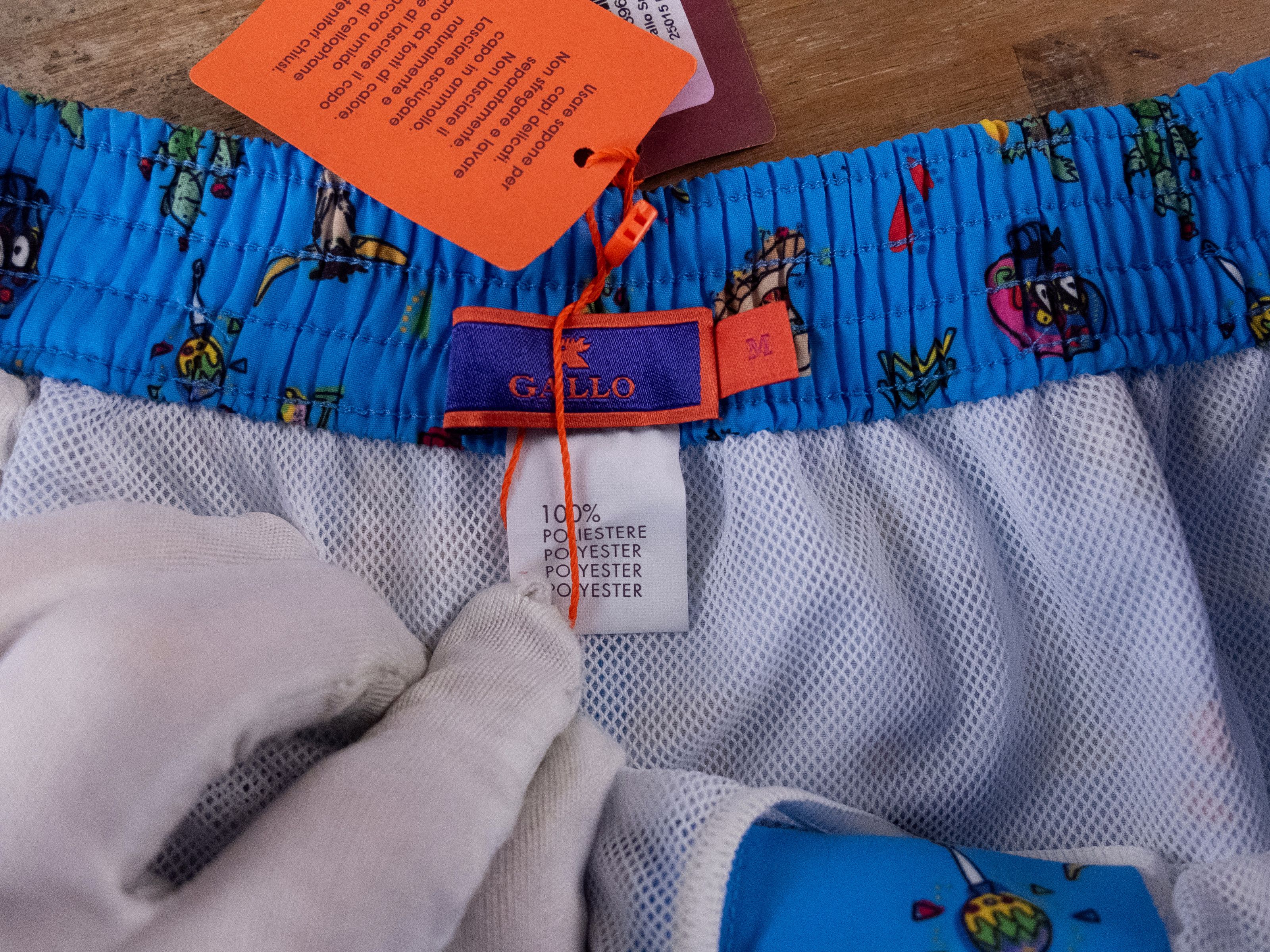 Other GALLO blue Mexican motifs print swim shorts Medium NWT Size US 32 / EU 48 - 4 Thumbnail