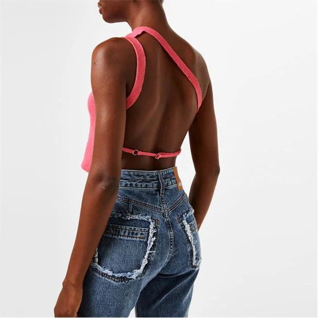 Jacquemus o1g2r1mq1024 Crop Top in Pink Size XS / US 0-2 / IT 36-38 - 5 Thumbnail