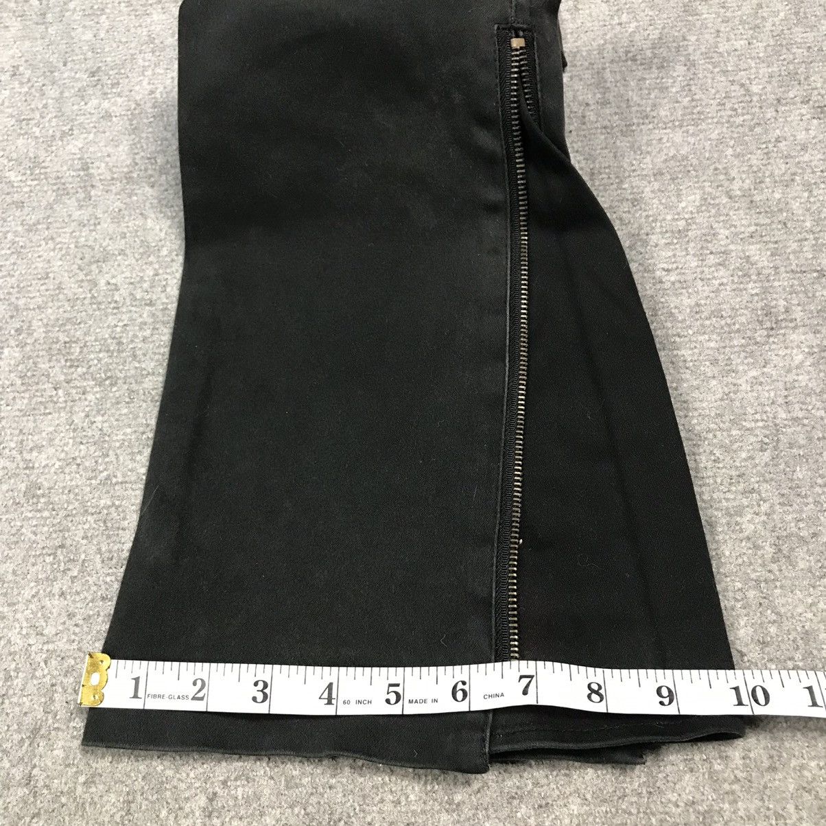 Japanese Brand 🔥SEMANTICDESIGN CARGO ZIPPER DESIGN BLACK FADED DENIM PANTS Size US 30 / EU 46 - 25 Thumbnail
