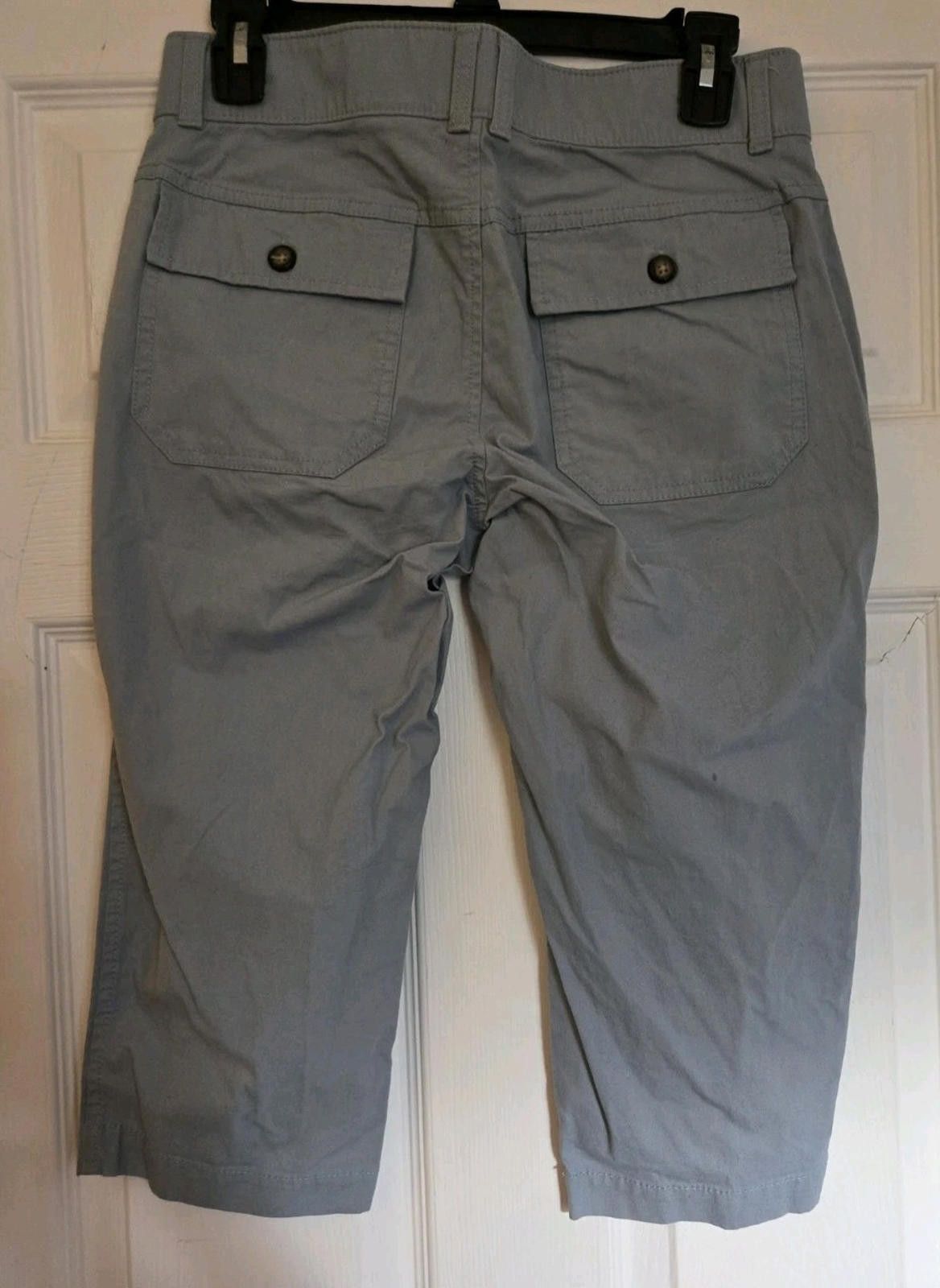 Dockers Dockers Capri Pants Muted Blue Green Sure Fit Chino Sz 4 P E Size 27" / US 4 / IT 40 - 7 Thumbnail