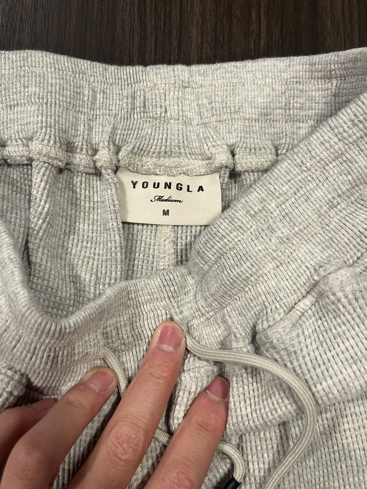 Youngla Woven Joggers, Size Medium, Gray, Used
