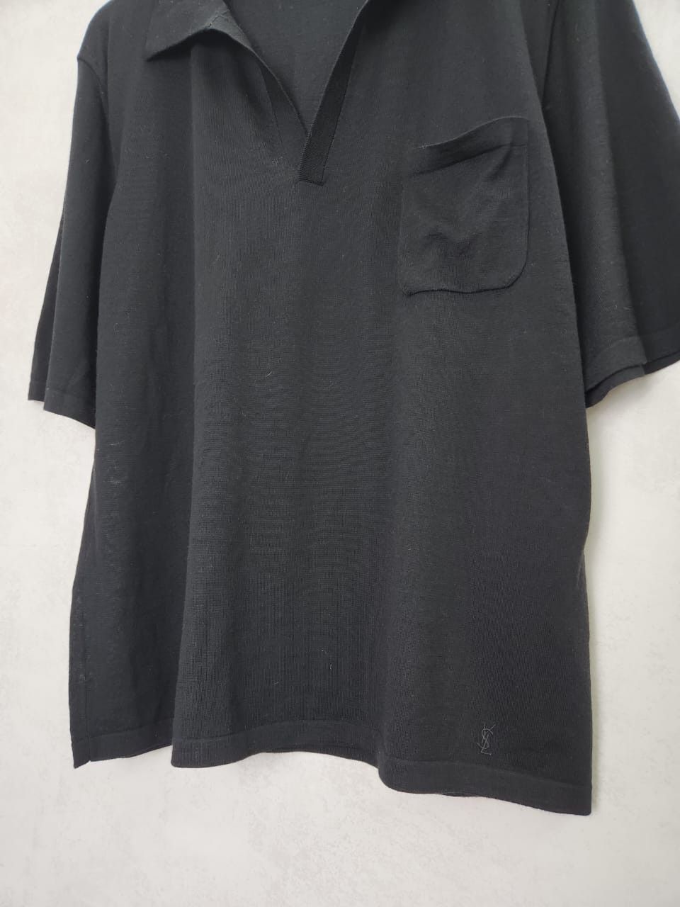 Saint Laurent Paris Saint Laurent Paris Black Italy Polo Shirt Size US L / EU 52-54 / 3 - 6 Thumbnail