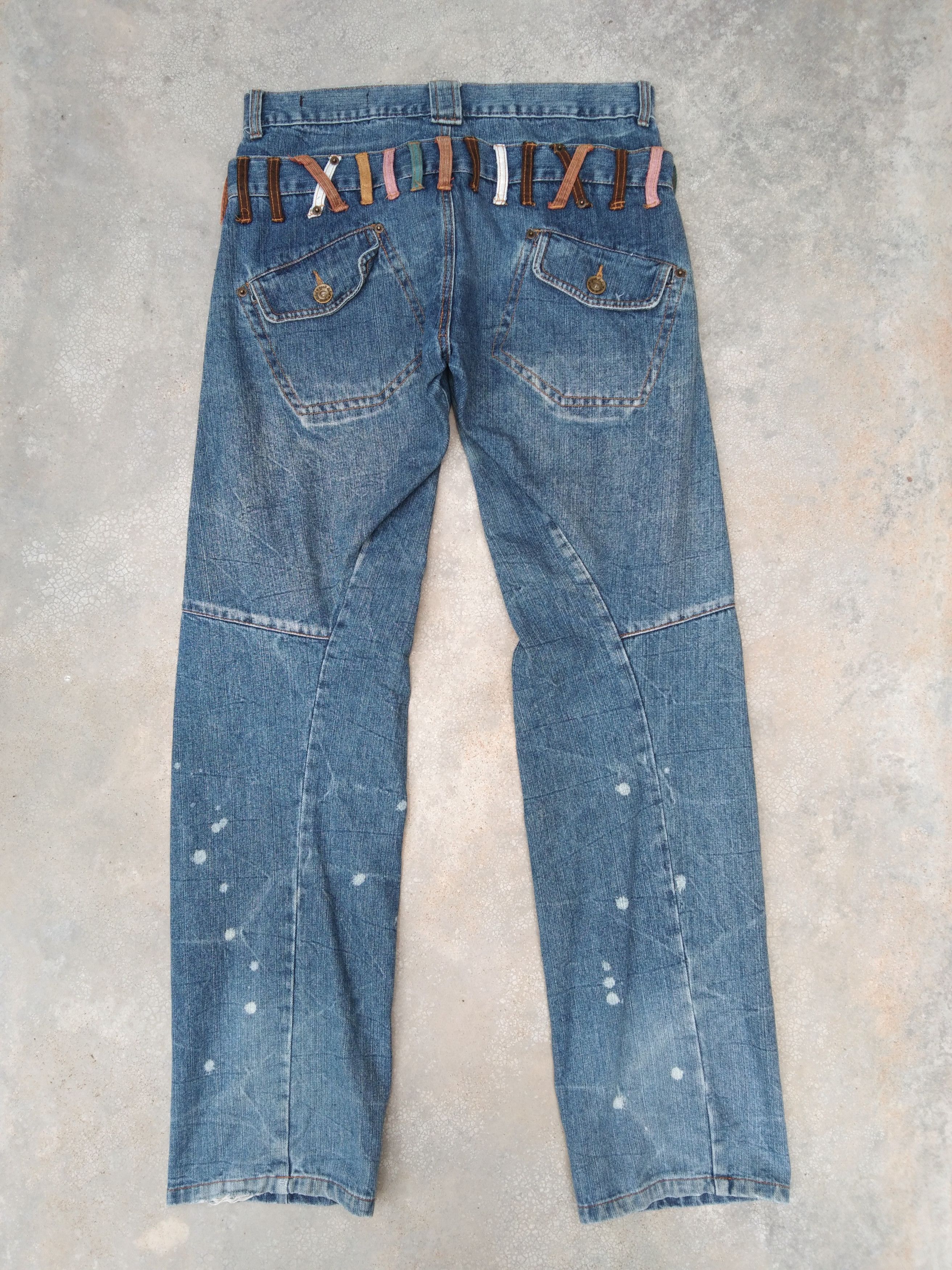 Japanese Brand Vintage Japanese Double Waist Engineered Jeans 32x34 Size US 32 / EU 48 - 2 Thumbnail