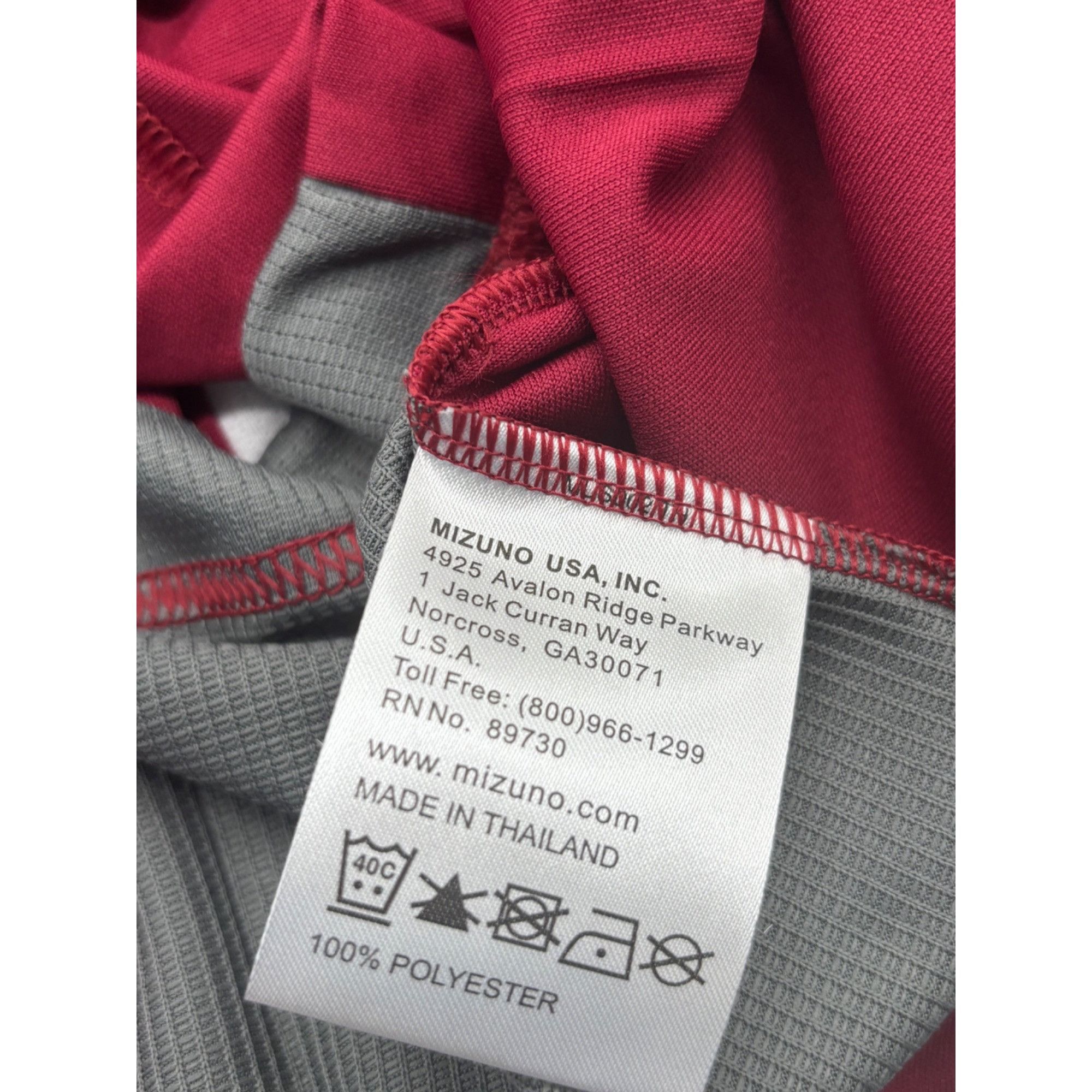 Mizuno Mizuno Men’s Elite 2-Button Baseball Jersey 350527, Cardina Size US XS / EU 42 / 0 - 7 Thumbnail