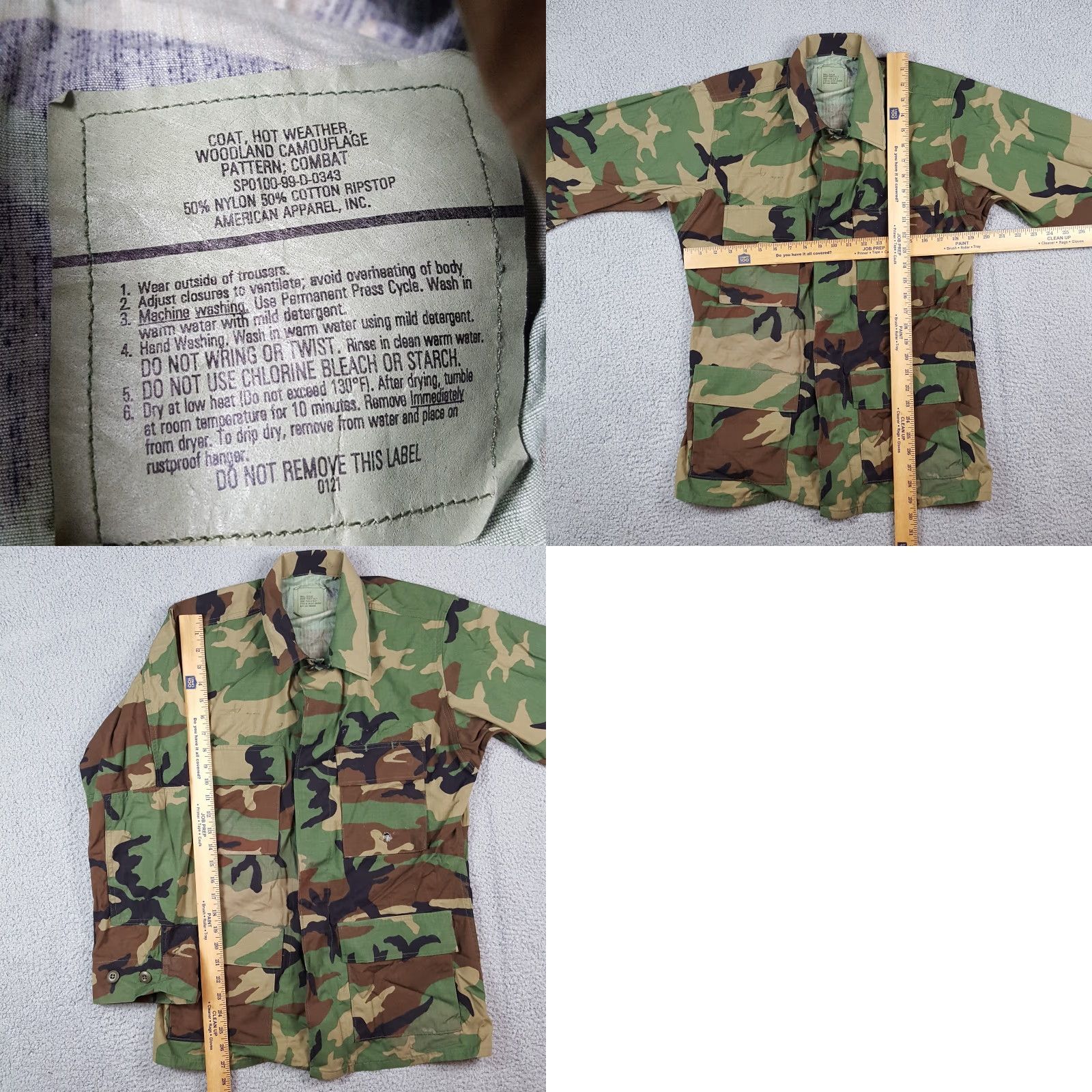 American Apparel VINTAGE American Apparel Military Jacket Men Small Camouflage Cotton Canvas 90s Army Outdoor Retro Y2K Size US S / EU 44-46 / 1 - 8 Thumbnail