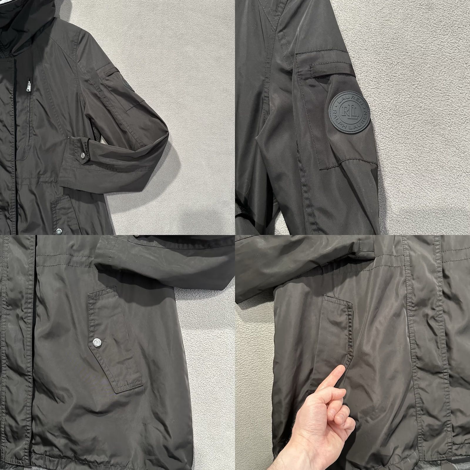 Ralph Lauren Ralph Lauren Jacket Womens Medium Black Memory Anorak Hooded Zip Long Sleeve Casual Clean Size M / US 6-8 / IT 42-44 - 8 Thumbnail