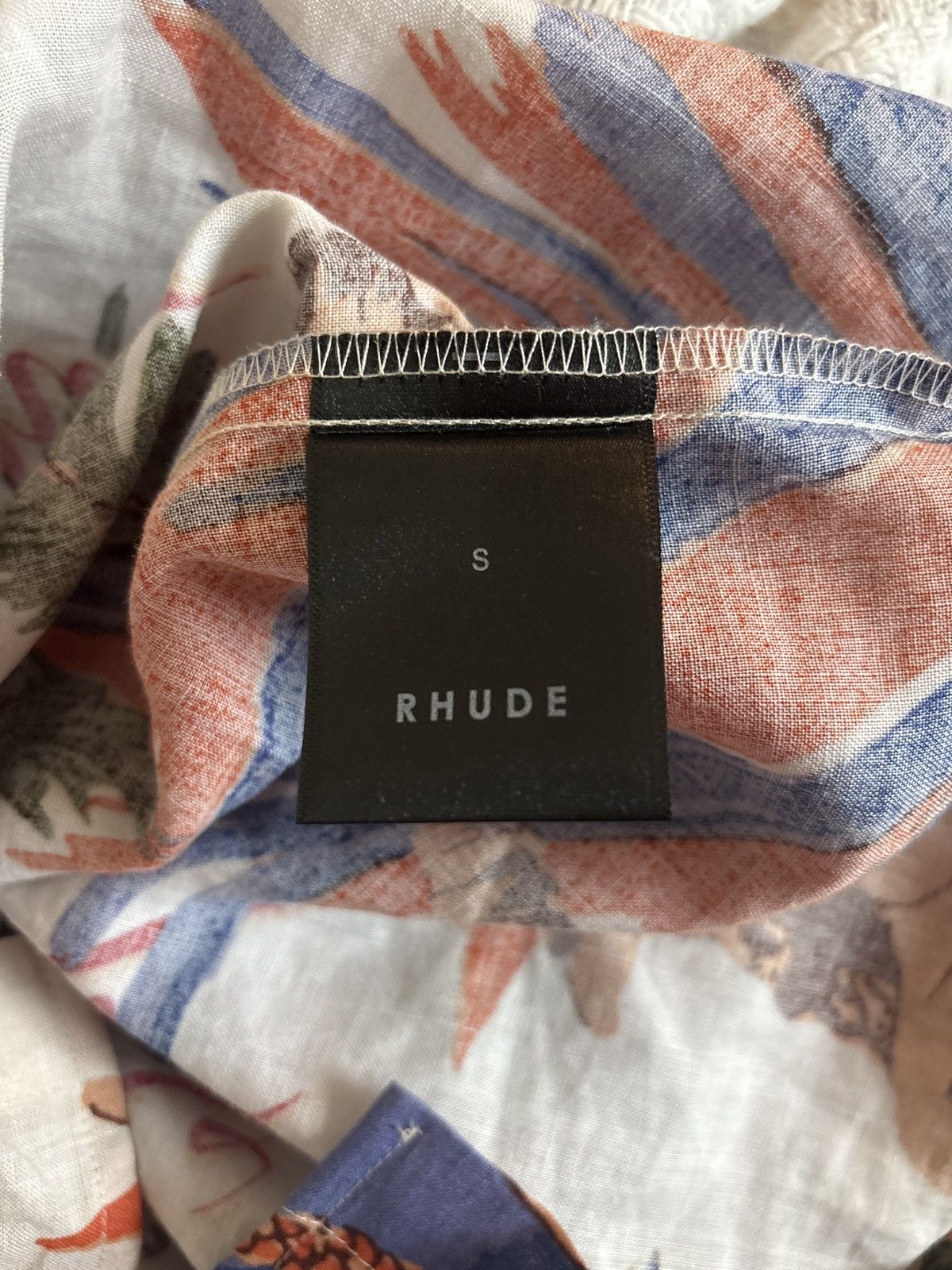 Rhude Rhude Le Fleur Linen Shirt SS24 Size US S / EU 44-46 / 1 - 7 Thumbnail