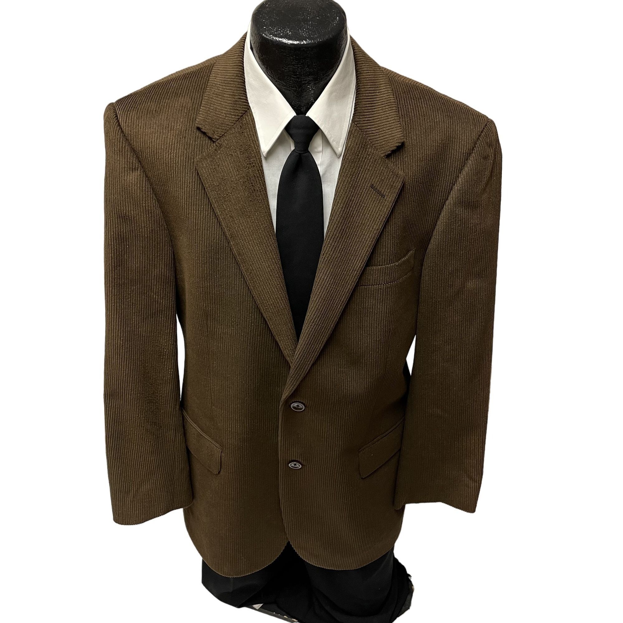Jos. A. Bank Jos A Bank Chocolate Brown Sport Coat Corduroy Style Jacket Size 40R - 1 Thumbnail