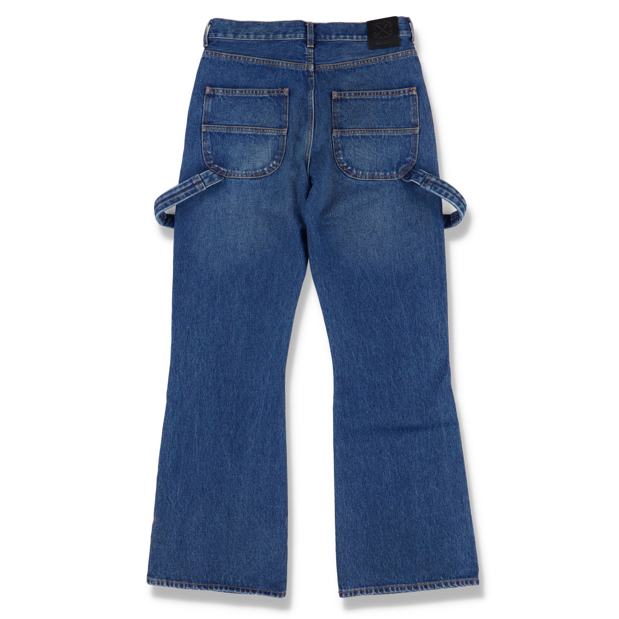 Off-White Blue Arrows Tab Flared Carpenter Jeans Size US 30 / EU 46 - 6 Thumbnail