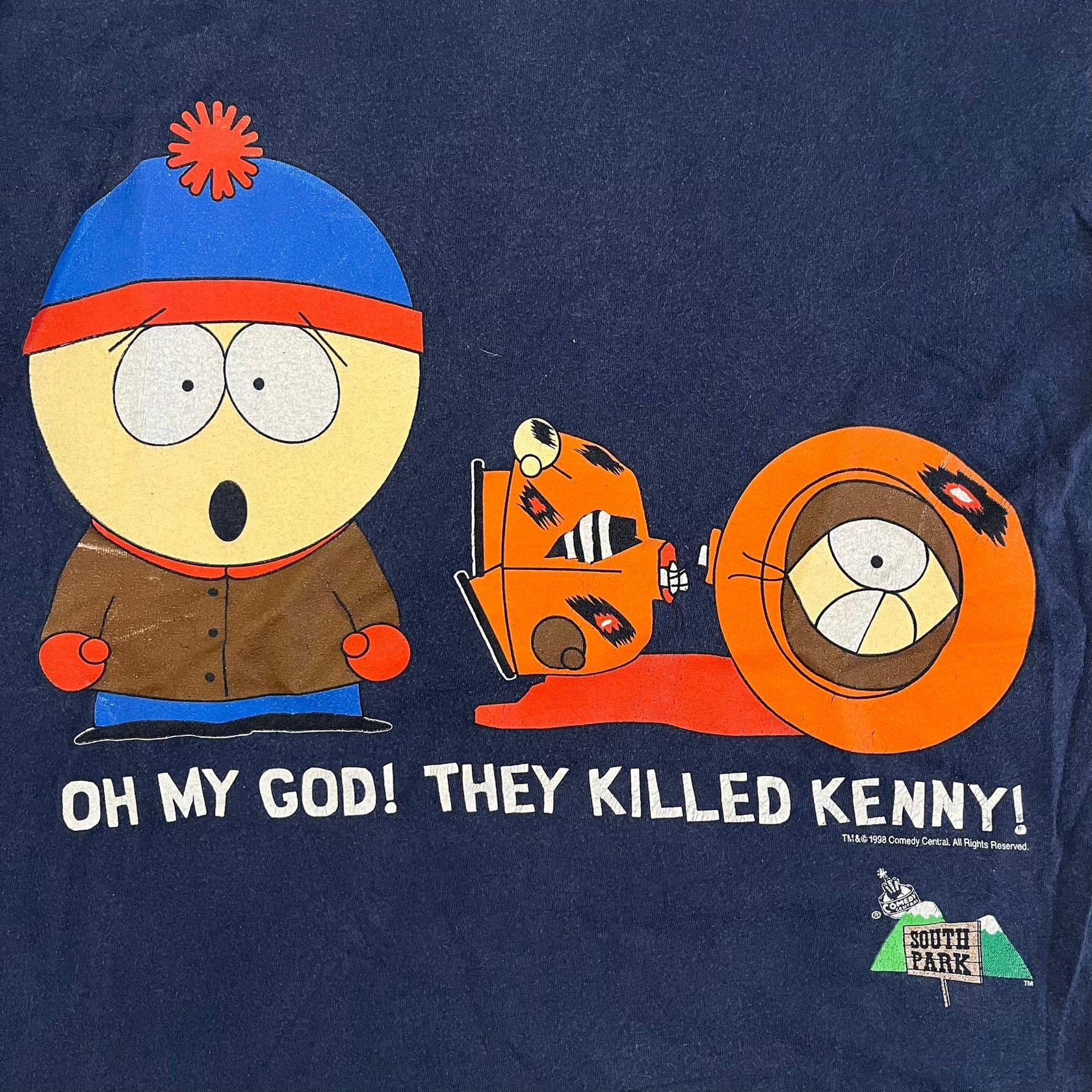 Vintage south park 1998 kenny tee medium Size US M / EU 48-50 / 2 - 2 Thumbnail