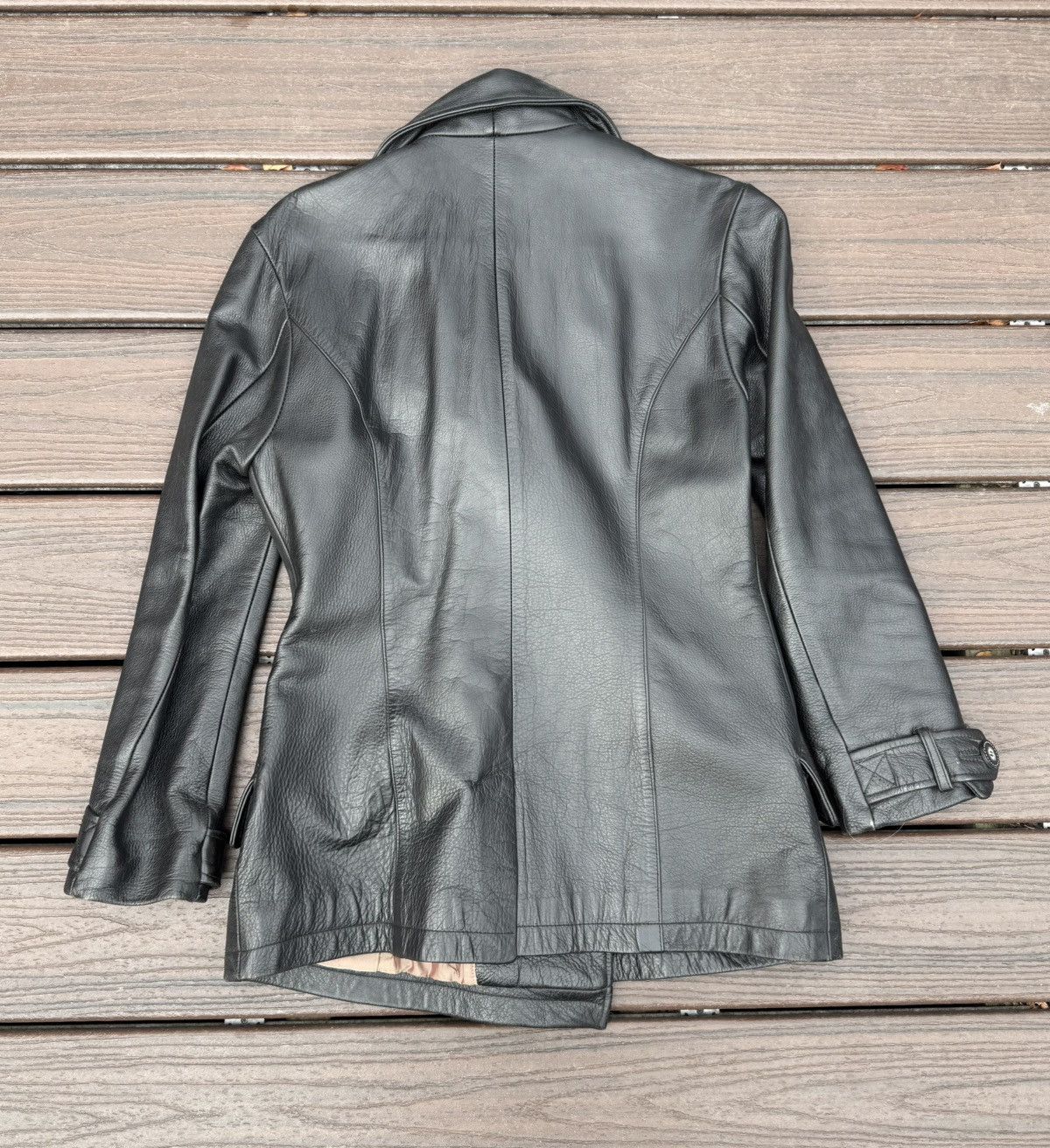 Kenneth Cole Vintage 1990s Kenneth Cole Lined Leather Jacket Size US M / EU 48-50 / 2 - 4 Thumbnail