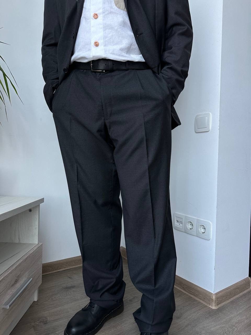 Canali × Vintage Vintage Canali Men's Trousers+Jacket Gray Loro Piana Suit Size 54L - 4 Thumbnail