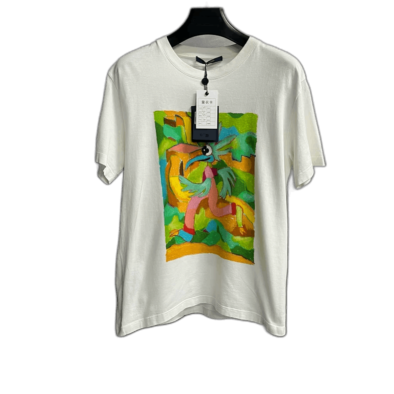 Louis Vuitton Louis Vuitton White Printed Short Sleeve T-Shirt Size US M / EU 48-50 / 2 - 1 Thumbnail