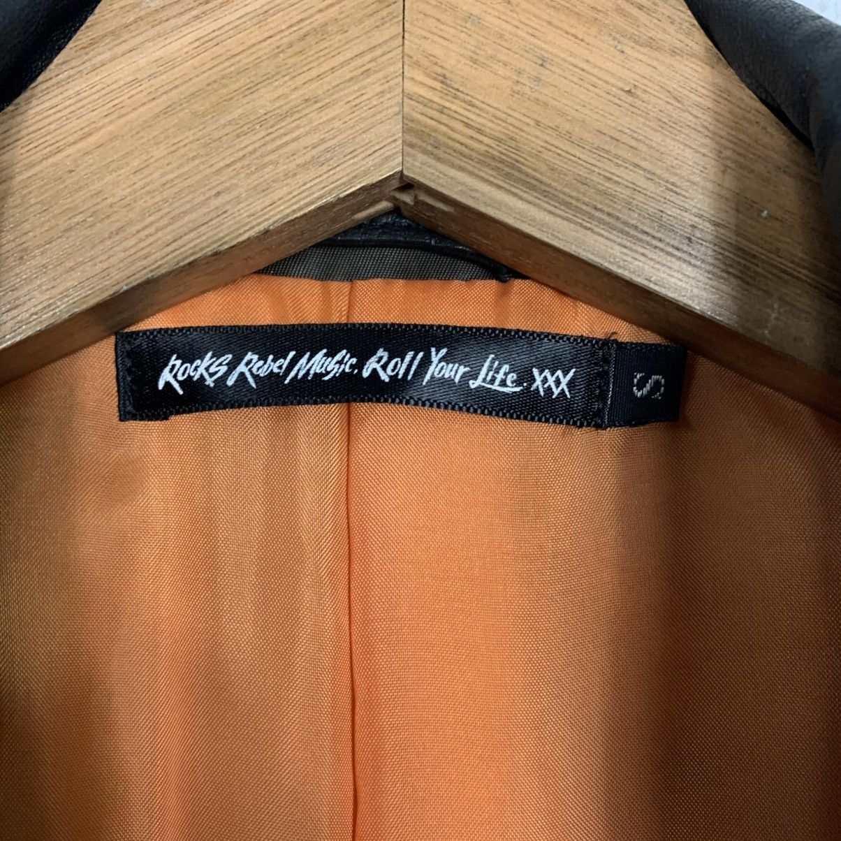 Japanese Brand Realized Works Double Colar Motorcycle Leather Jacket Size US S / EU 44-46 / 1 - 16 Thumbnail