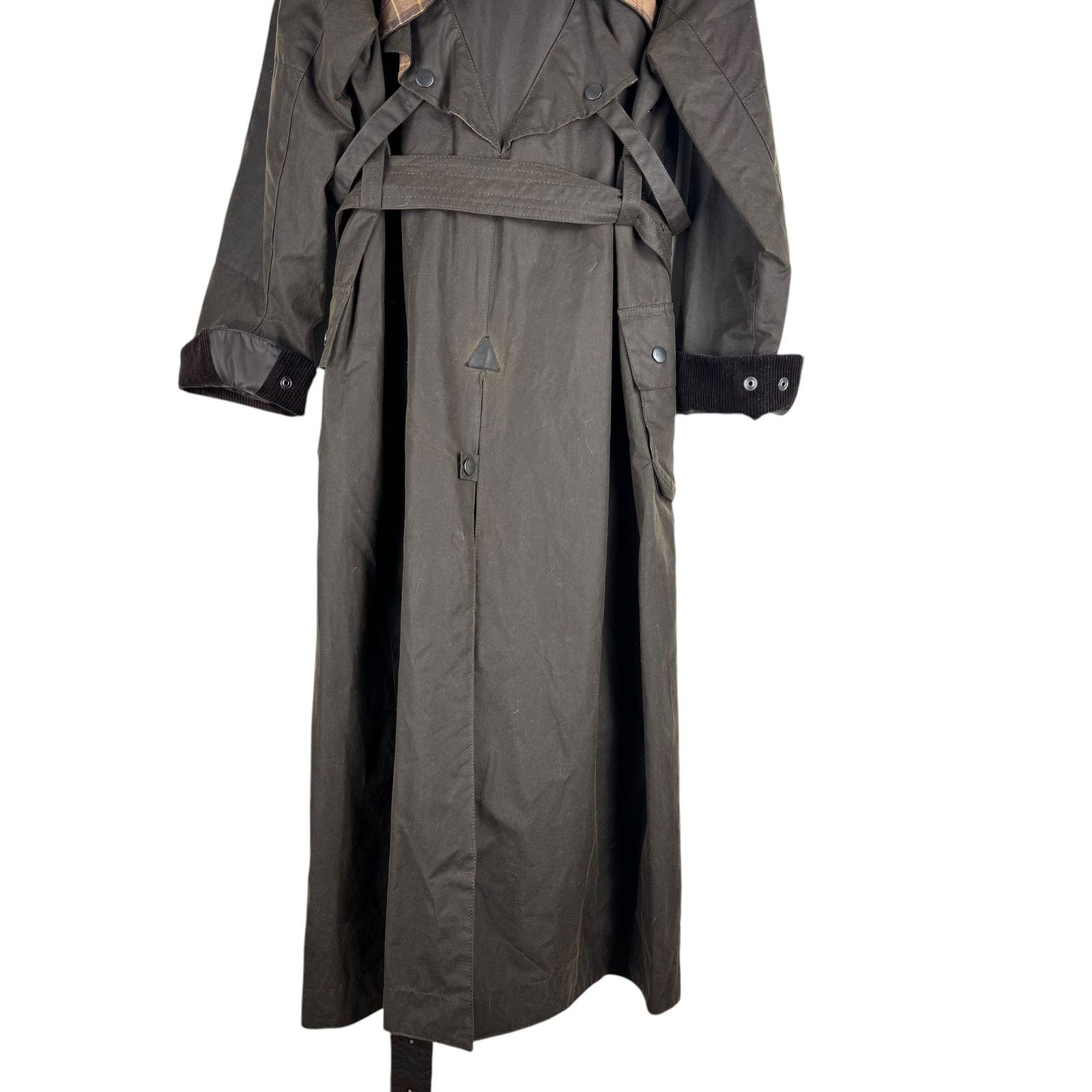 Chloe NEW Chloe X Barbour Dany Waxed Long Trench Coat Ruffles 12 Size XL / US 12-14 / IT 48-50 - 10 Thumbnail