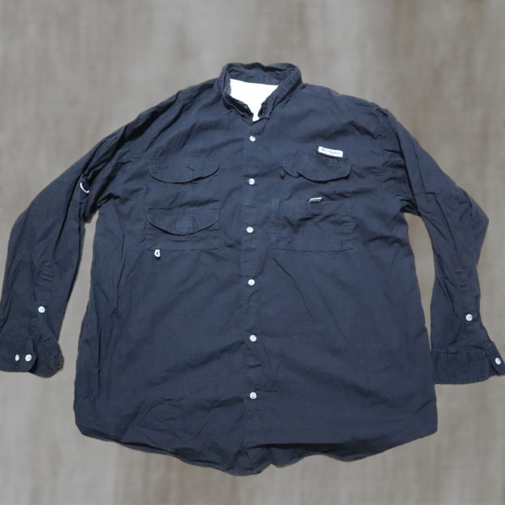 Vintage Columbia PHG Hunting Shirt Black Four Pocket Button Up Men’s XL Outerwear Shirt (Columbia PHG) Hunting Mens XL Black Four Pocket Button-Up Shirt Size US XL / EU 56 / 4 - 1 Thumbnail