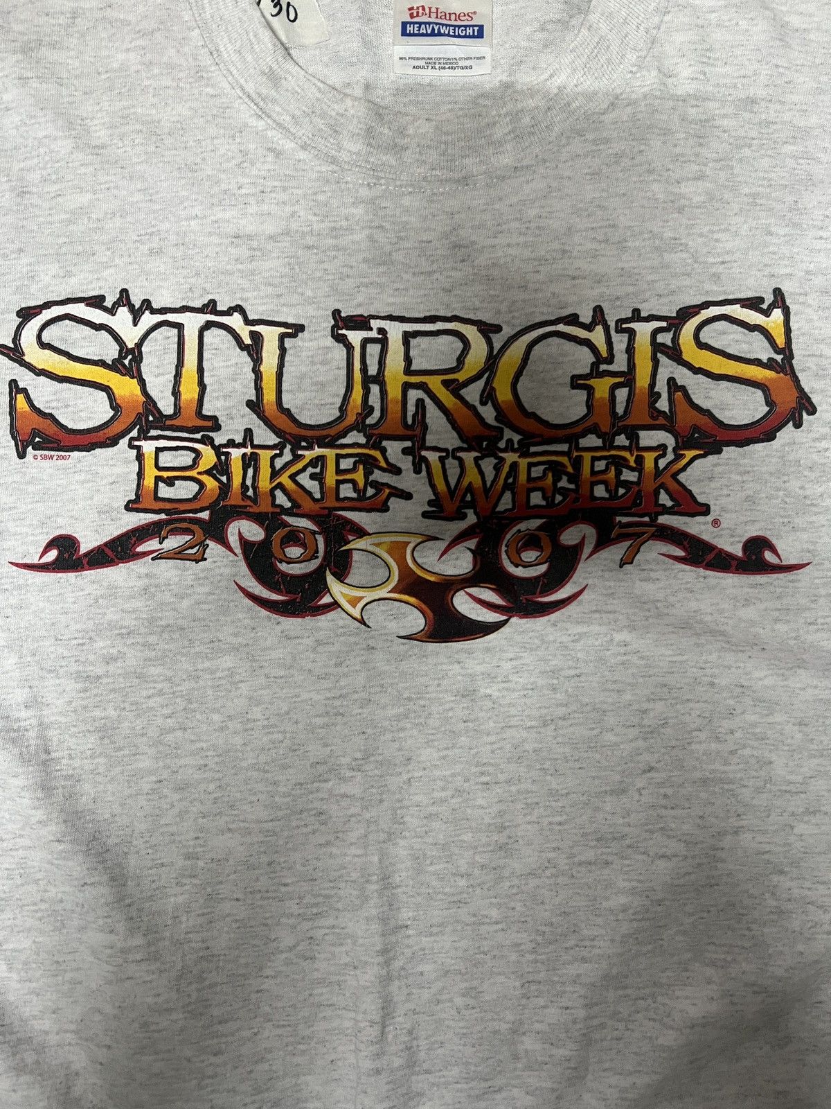 Vintage Vintage Sturgis Rally tee. White Sturgis tee. Long-sleeve Size US XL / EU 56 / 4 - 2 Thumbnail