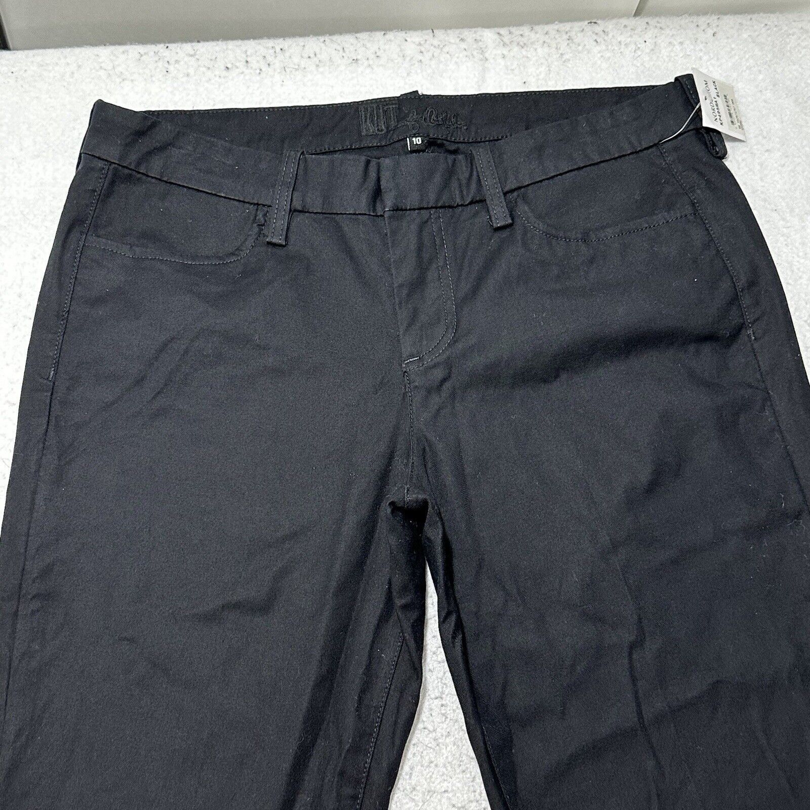 Other Kut From The Kloth 10 Black Straight Mid Rise Chino Pants Size 32" / US 10 / IT 46 - 2 Thumbnail