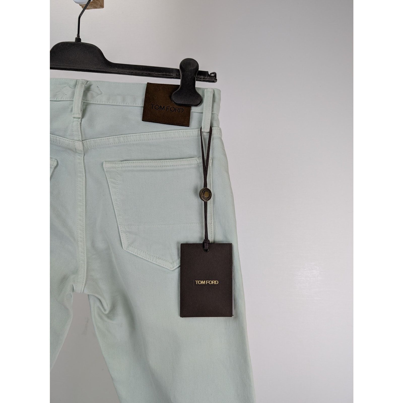 Tom Ford o1rshd1 Slim Denim Jeans in Light Mint Green Size US 30 / EU 46 - 11 Thumbnail