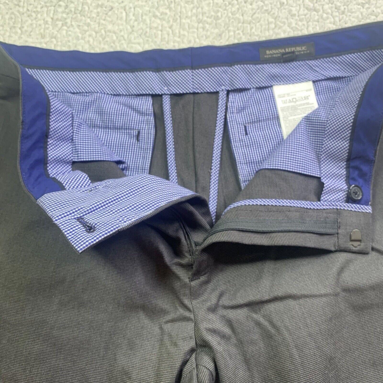 Banana Republic Banana Republic Pant Cotton Gray Charcoal Sz 34/30 Non-Iron Size US 34 / EU 50 - 6 Thumbnail