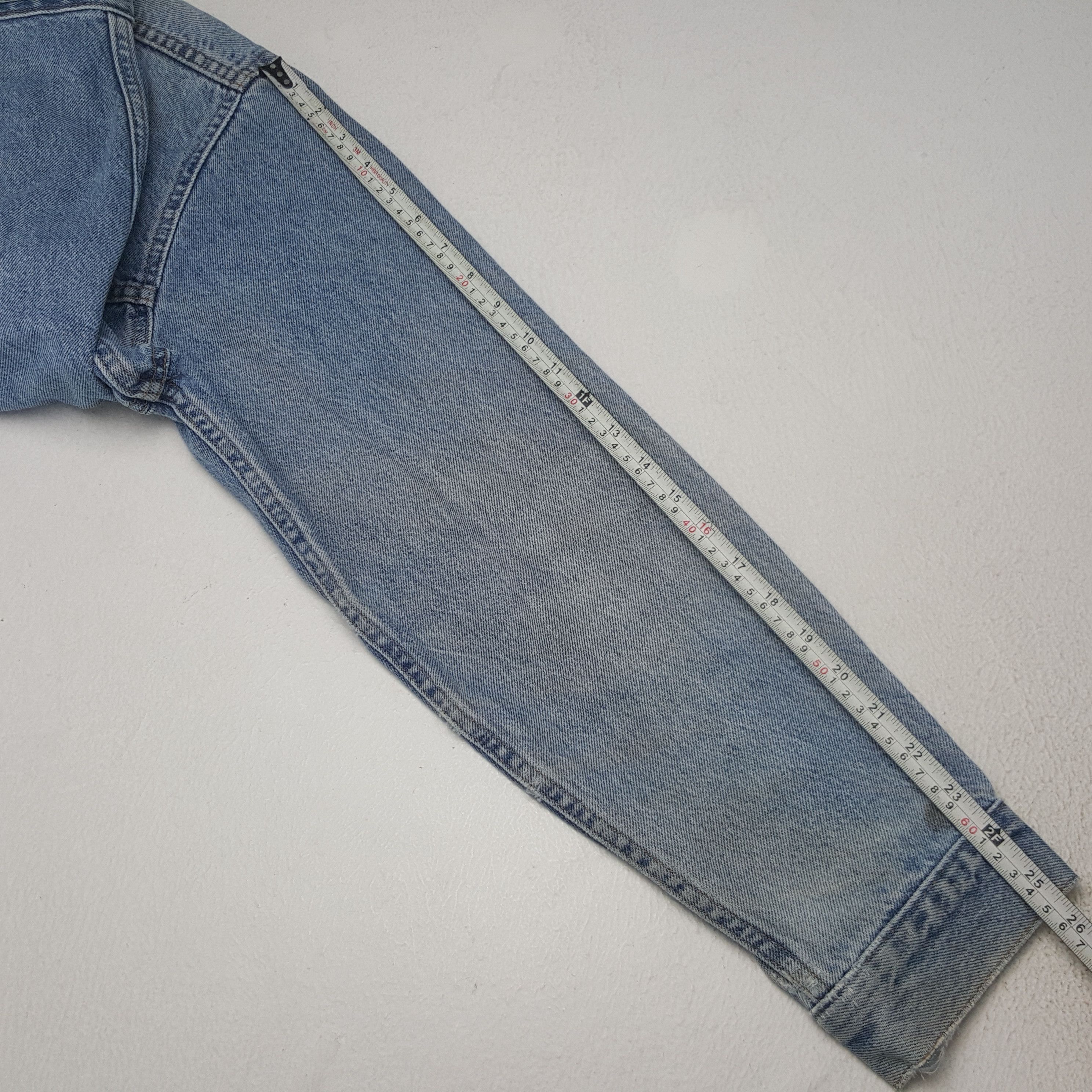 Levi's × Vintage Vintage Levis Denim X Custom Art Jamiroquai Jacket Size US L / EU 52-54 / 3 - 9 Thumbnail