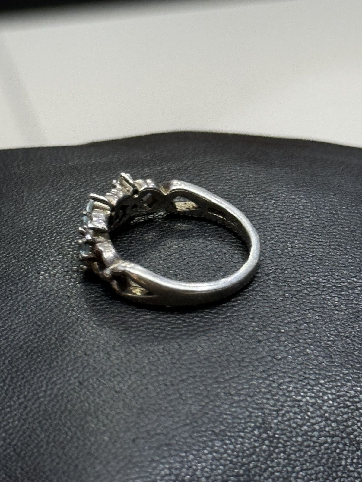Jewelry × Sterling Silver AQUAMARINE STERLING 925 RING Size ONE SIZE - 3 Thumbnail