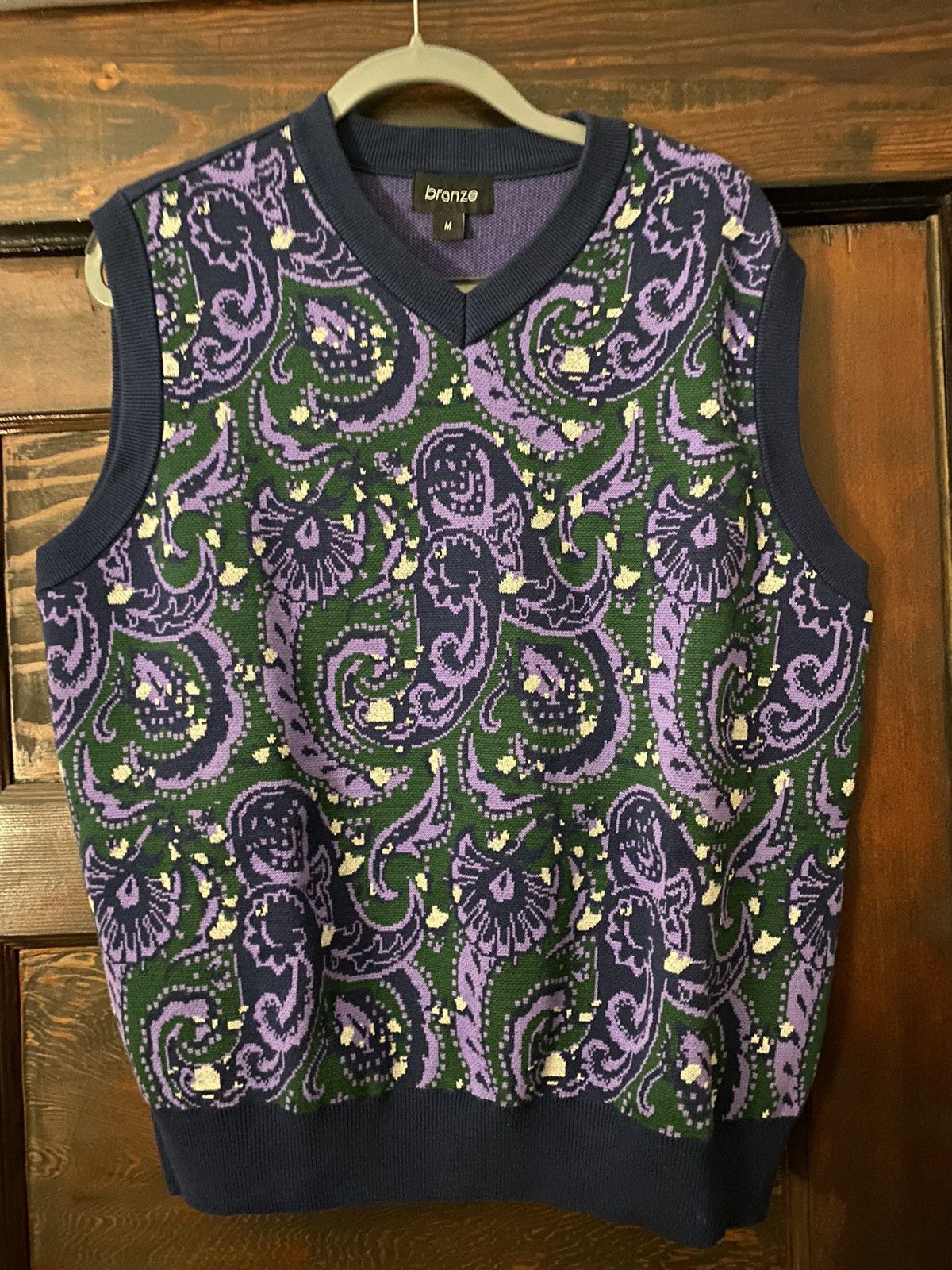 Bronze 56k Paisley Sweater Vest Size US M / EU 48-50 / 2 - 1 Thumbnail
