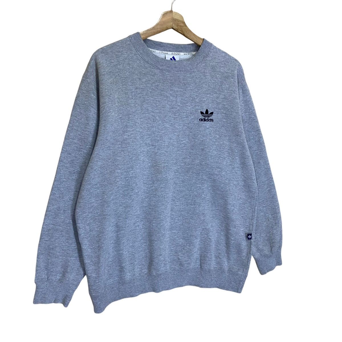 Adidas Vintage 90s Adidas Small Logo Crewneck Sweatshirt Size US M / EU 48-50 / 2 - 2 Thumbnail