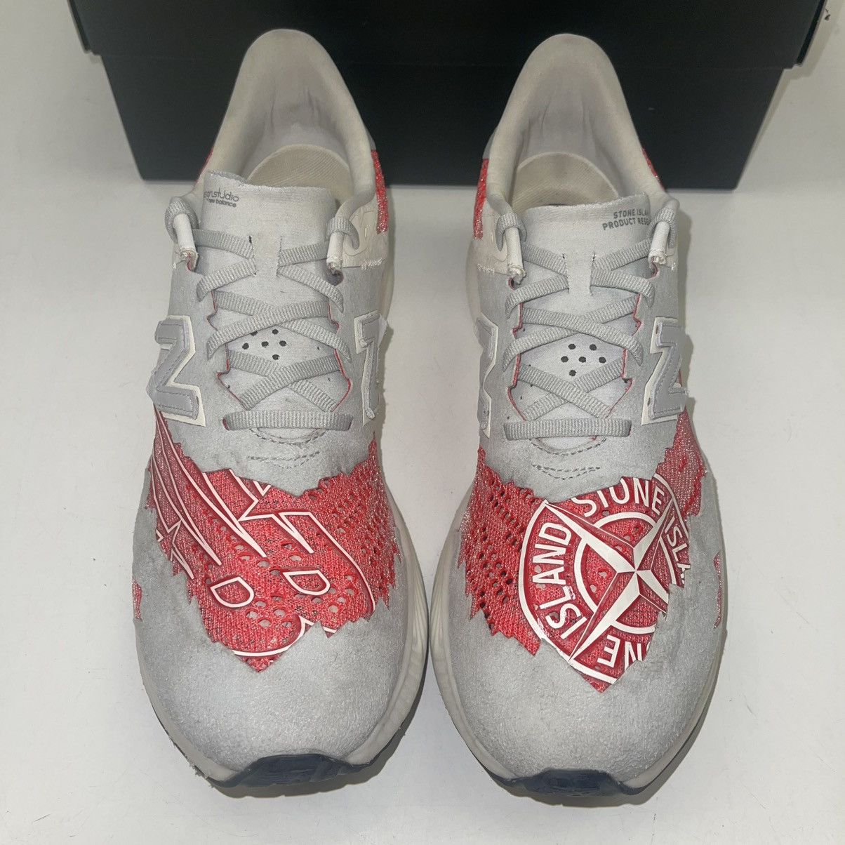 New Balance Stone Island x New Balance ‘Energy Red’ - lightly worn Size US 12 / EU 45 - 4 Thumbnail