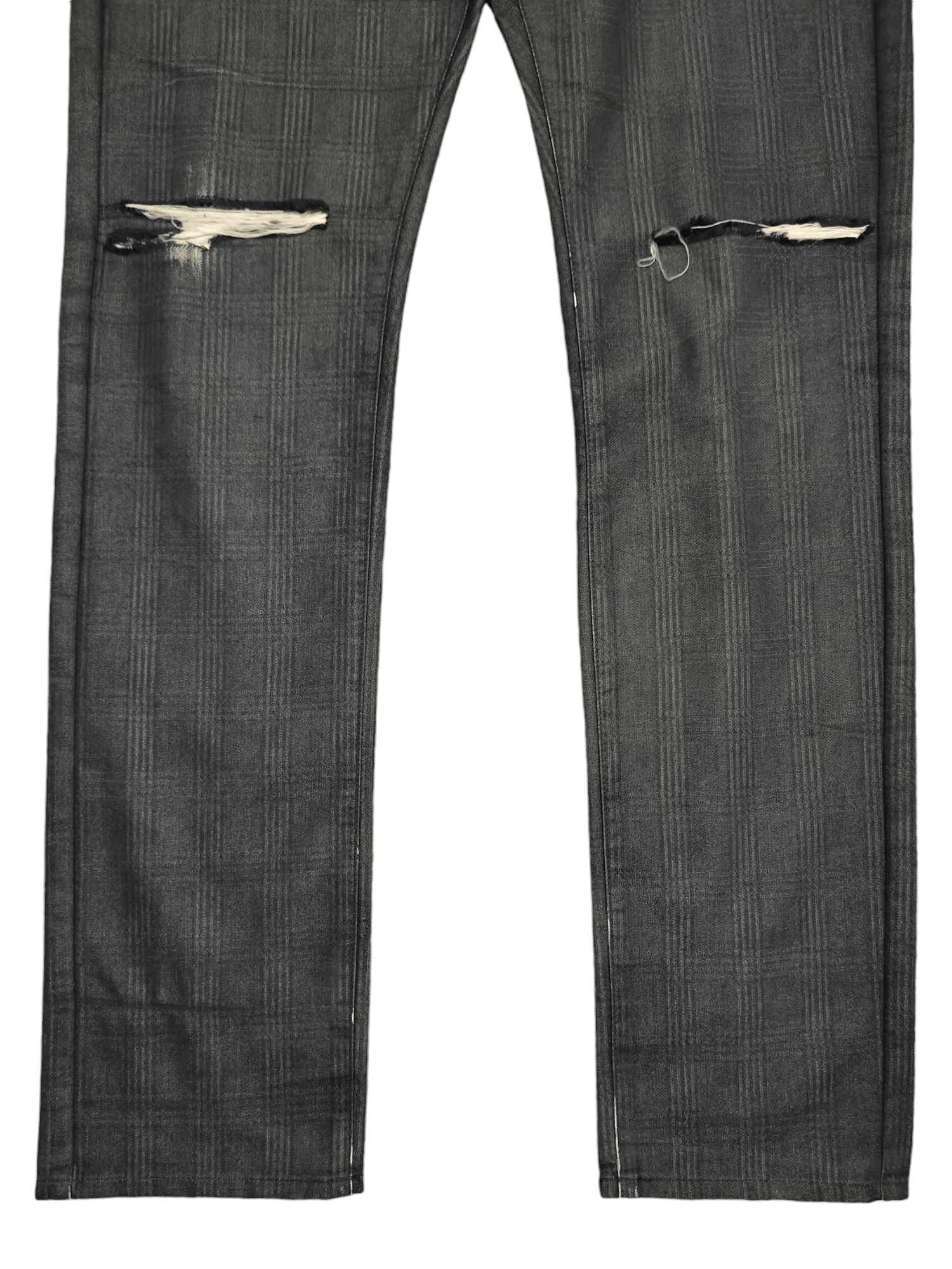 semanticdesign Vintage Semantic Design Checkered Distress Trouser Pants Size US 34 / EU 50 - 3 Thumbnail