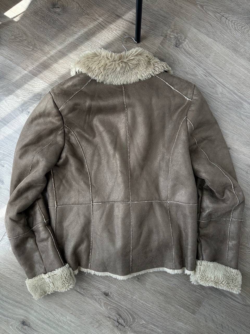 Japanese Brand × Vintage Vintage Japanese Avantgarde Faux Beige B.3 Style Jacket Y2K Size S / US 4 / IT 40 - 17 Thumbnail