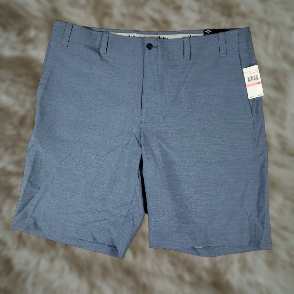 Callaway Callaway Shorts Mens Waist Size 40 Blue Chino Flat Front Casual Modern Classic Sports Shorts Size US 40 / EU 56 - 1 Thumbnail