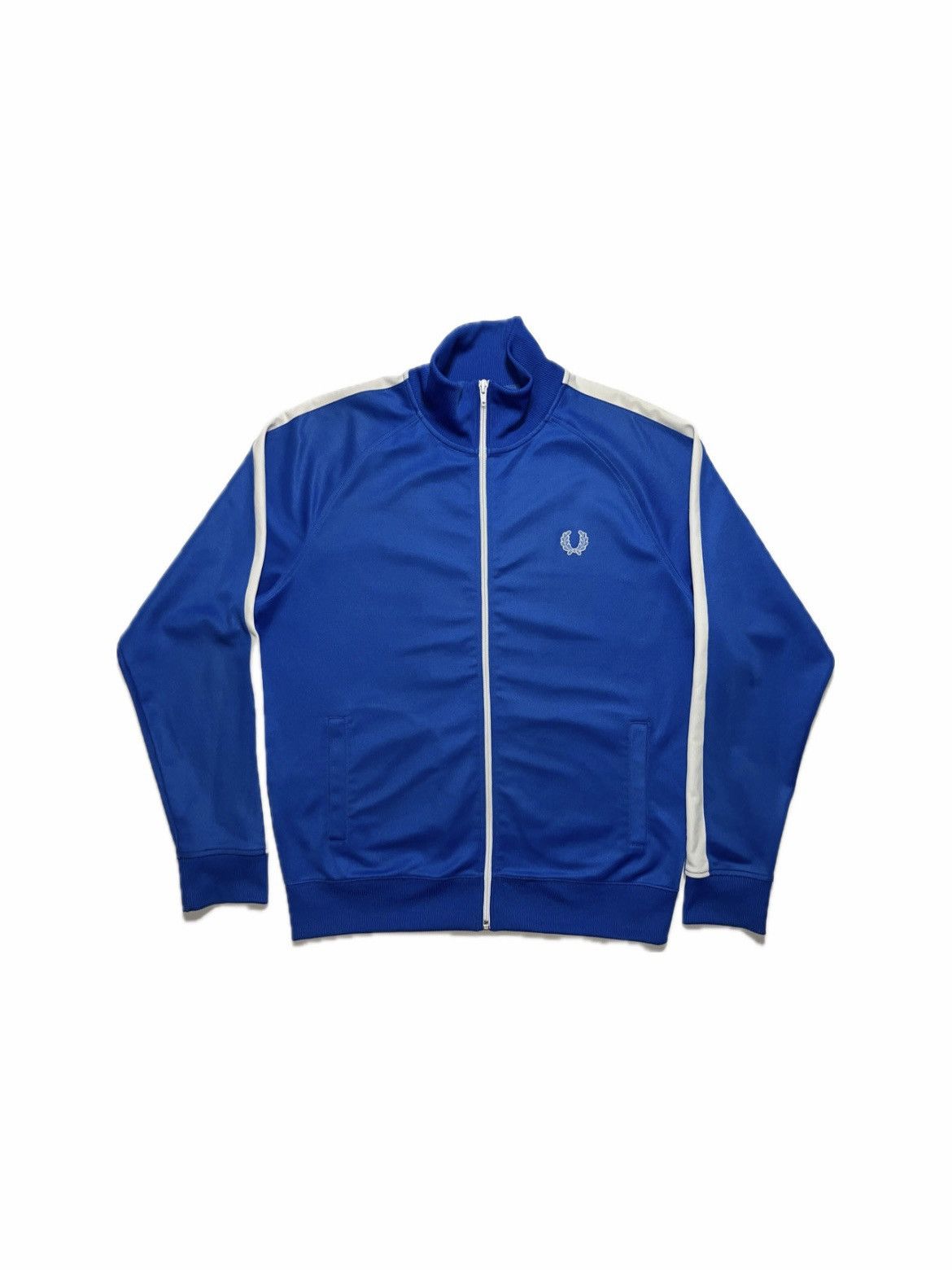 Fred Perry Vintage Fred Perry Blue Zipper/ Tracksuit Top Size L Size US L / EU 52-54 / 3 - 1 Thumbnail