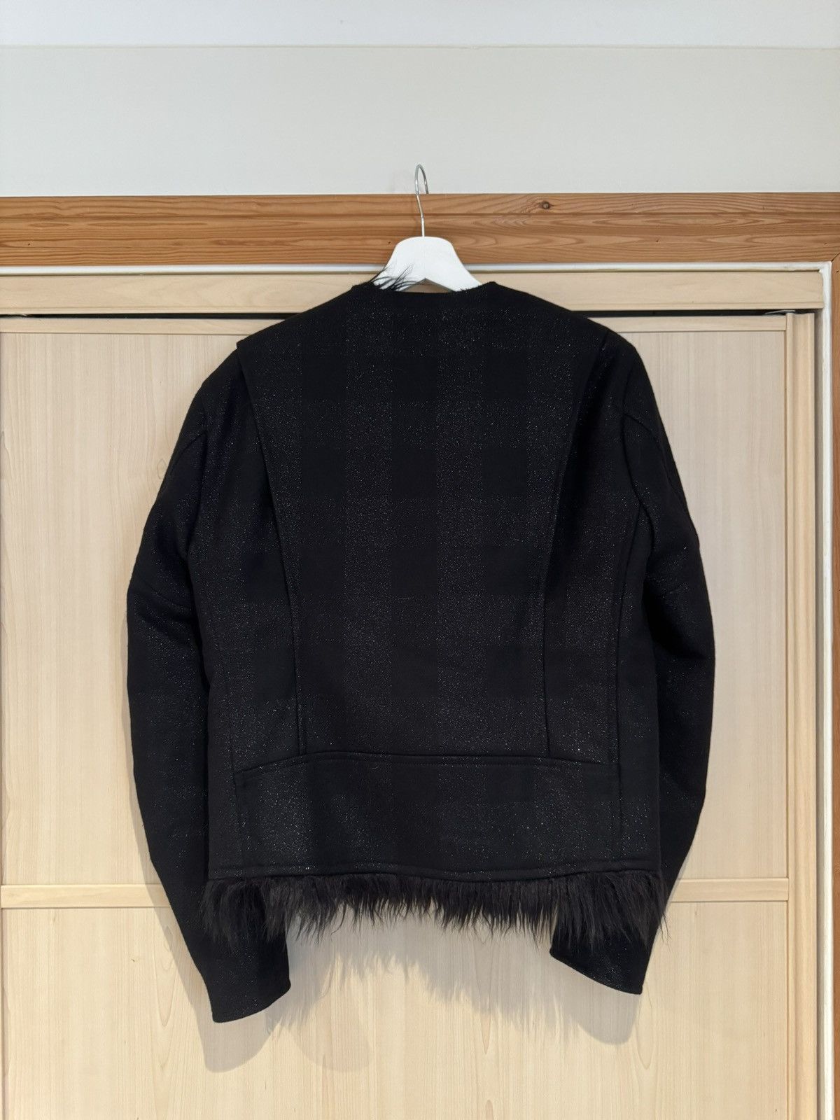 Comme des Garcons Homme Plus Comme des Garçons Glitter Plaid Fur Jacket Size US M / EU 48-50 / 2 - 2 Thumbnail
