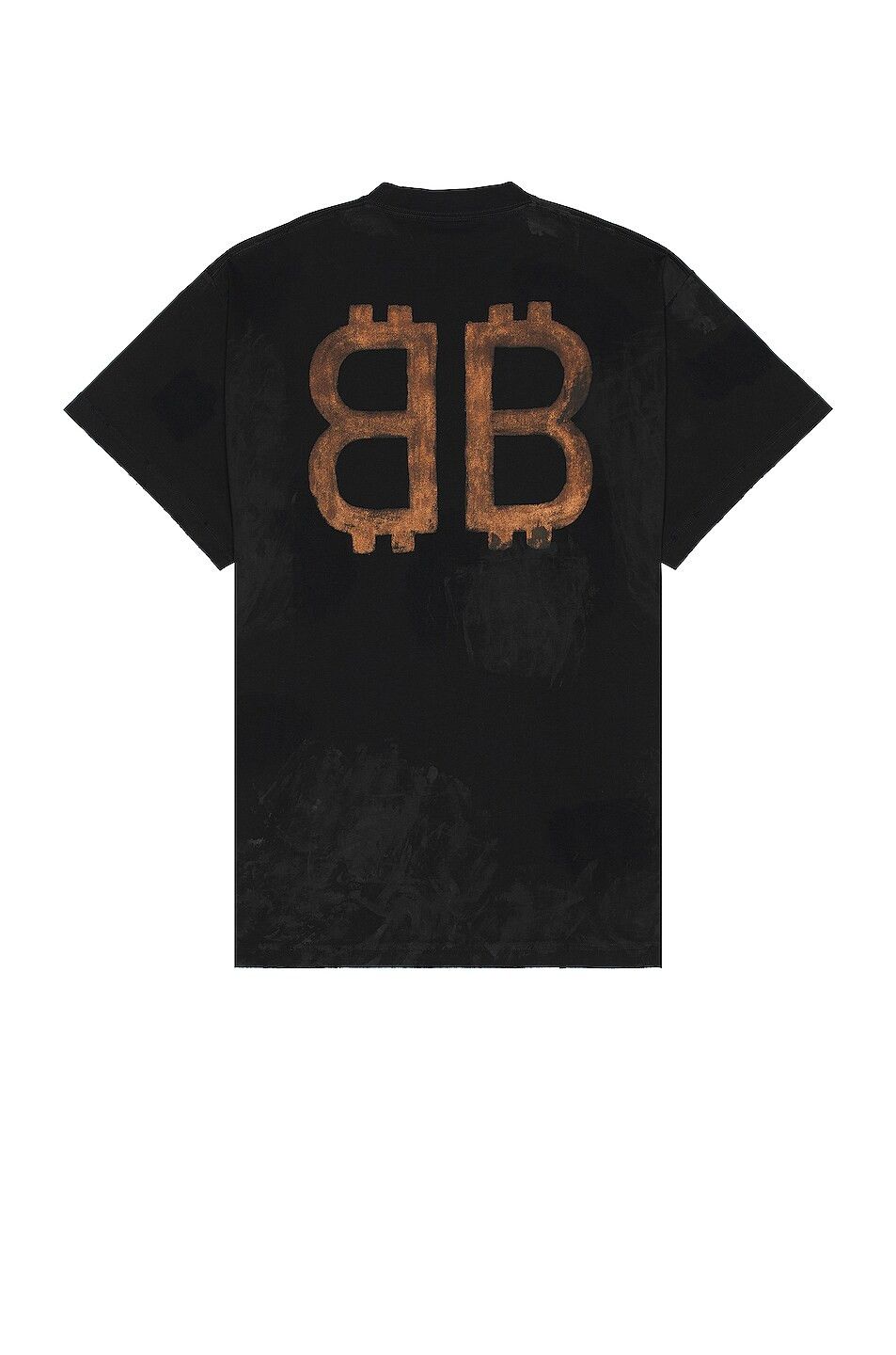 Balenciaga o1s1wg111125 Crypto T-Shirt Oversized in Black Size US L / EU 52-54 / 3 - 2 Thumbnail